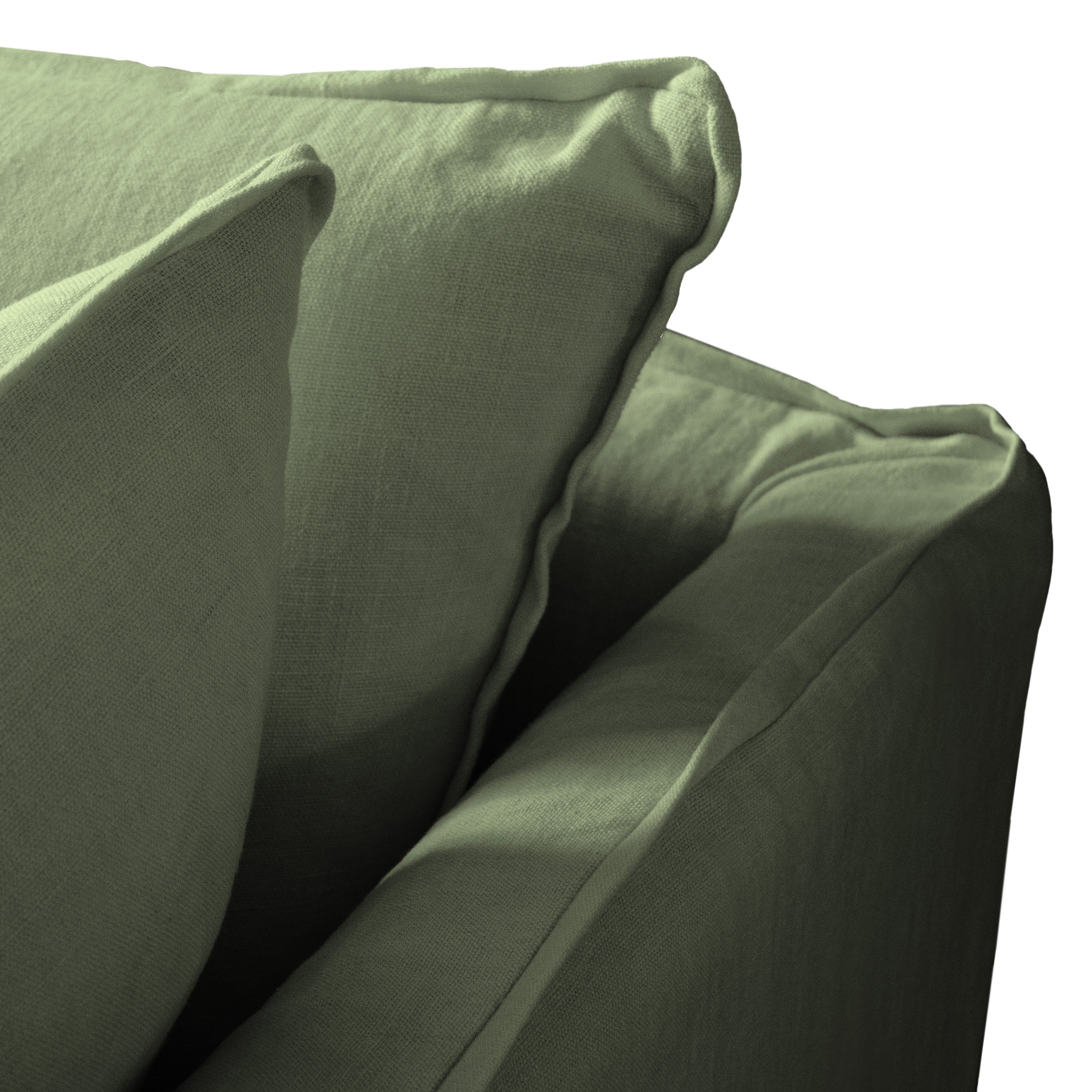 Cloud-Like Linen Sleeper Sofa Bed in Pearl