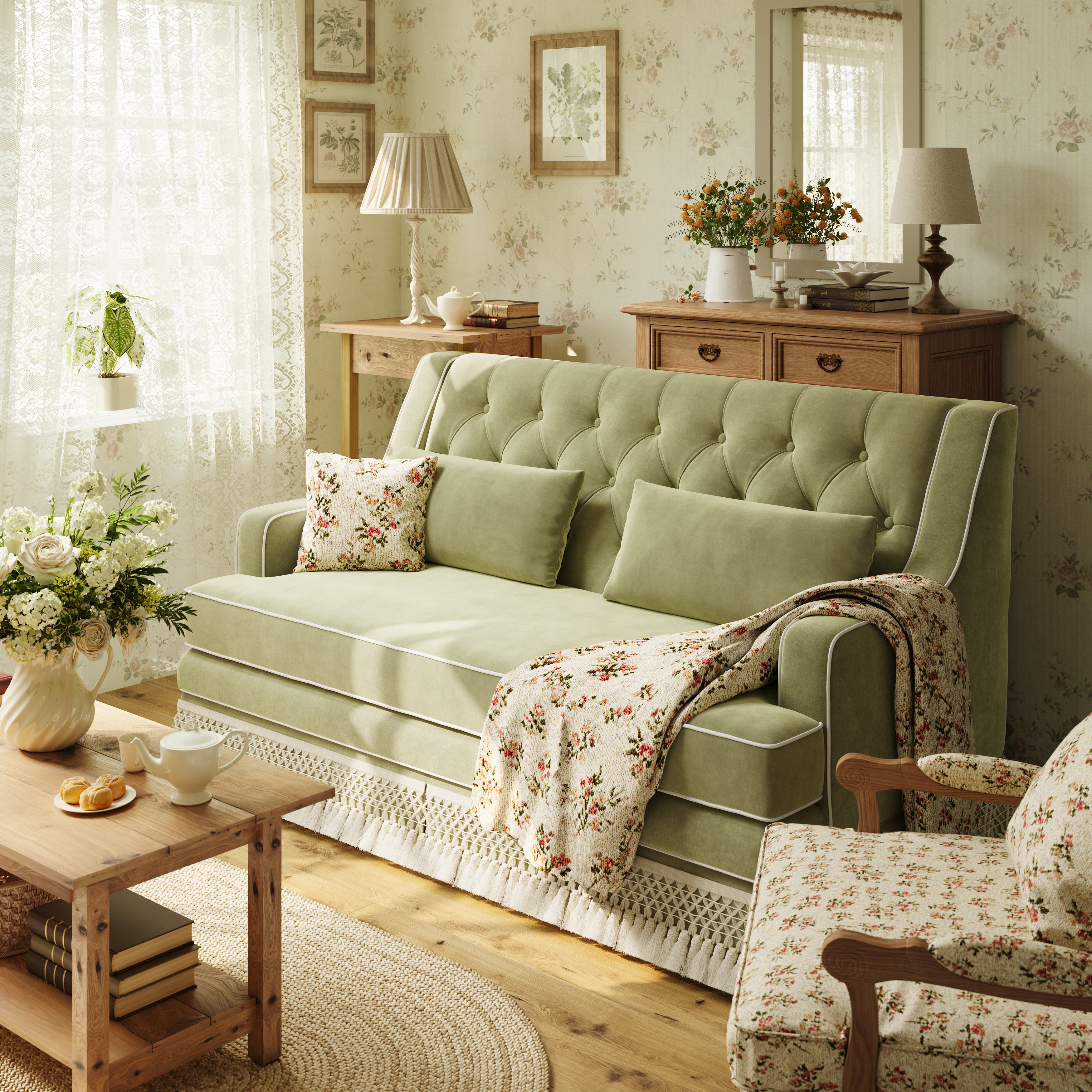 #Colour_Olive Green Velvet