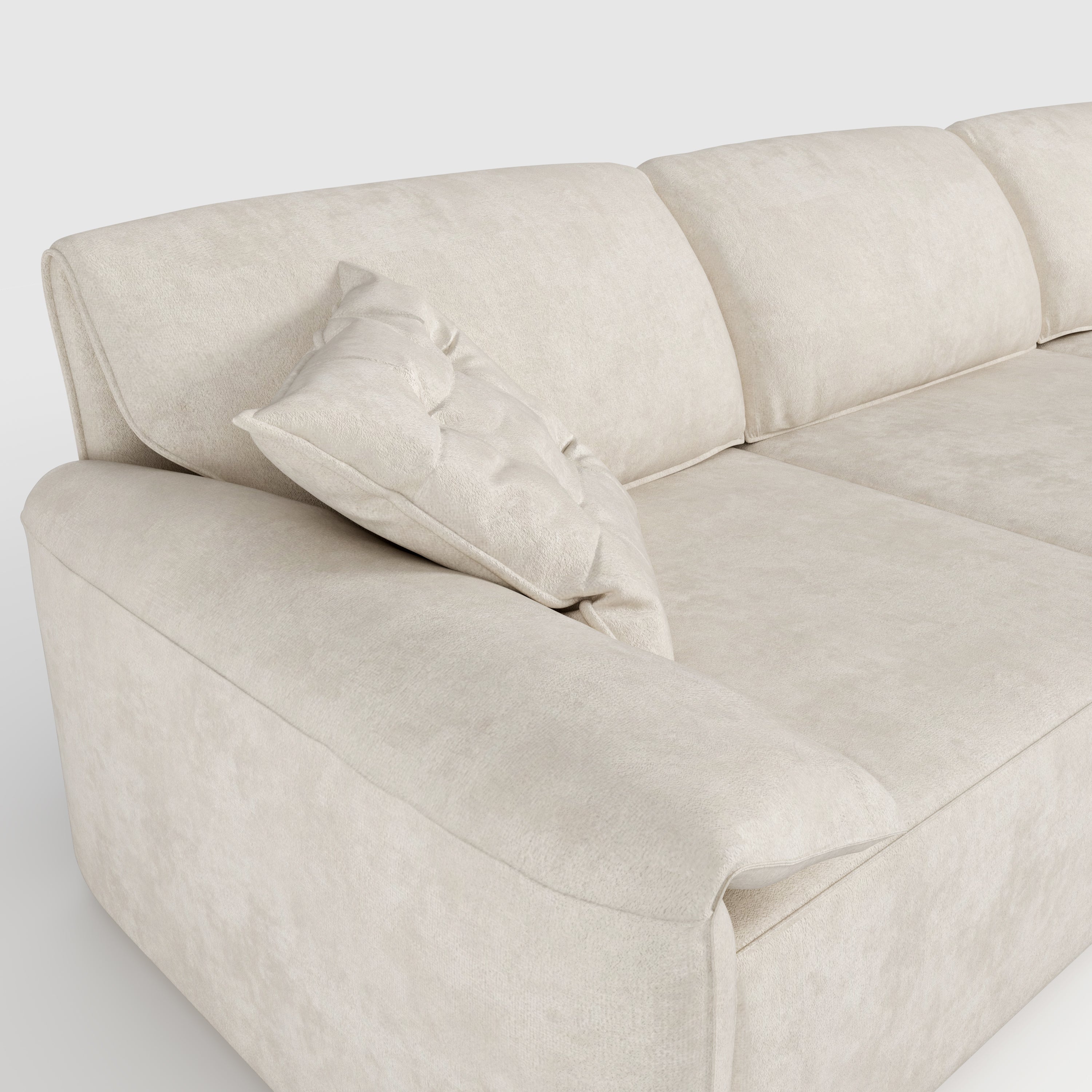 Convenient Remote Control Modular Chaise Sofa Bed