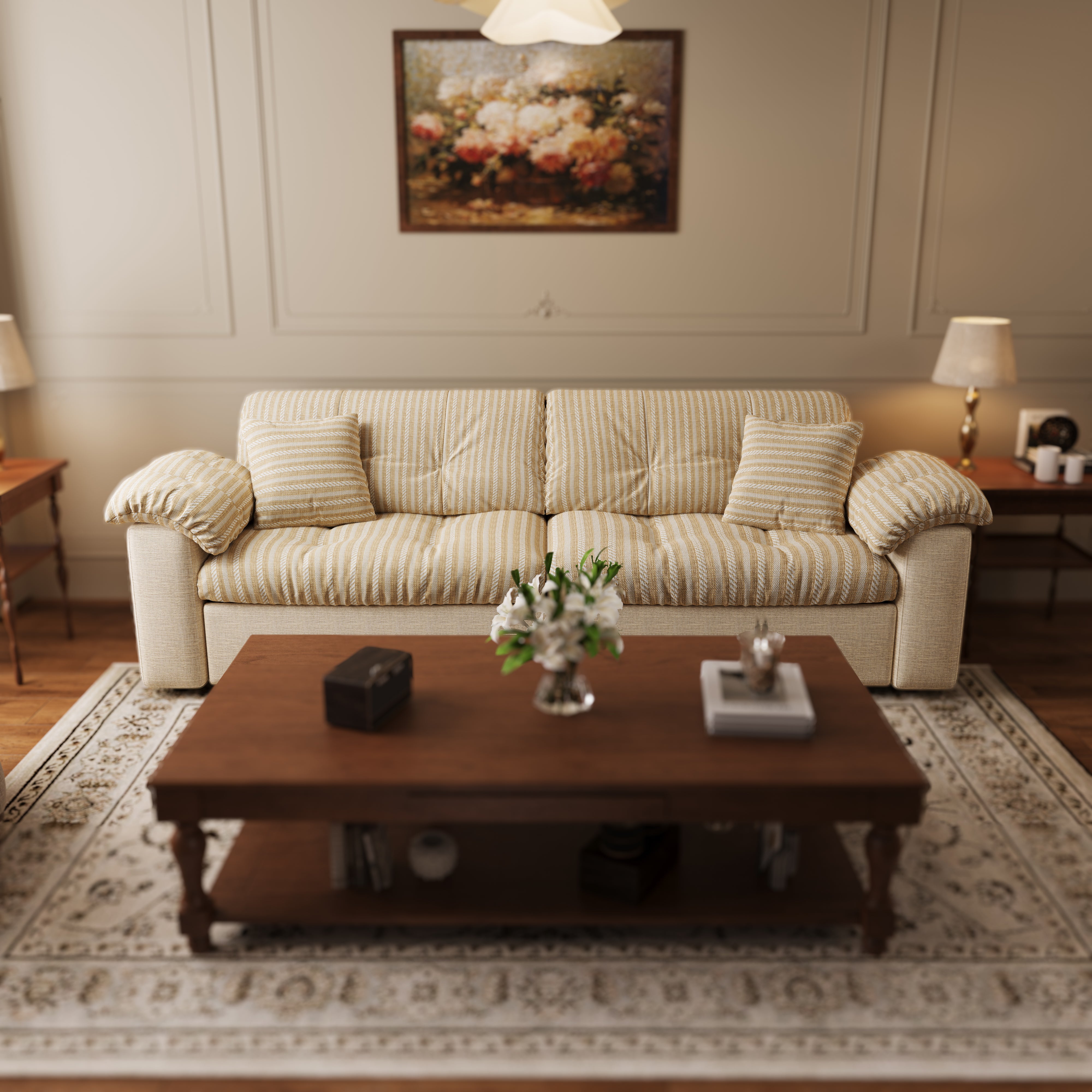 Multifunctional Sleeper Pull Out 2 Seater Sofa Bed with Storage Space