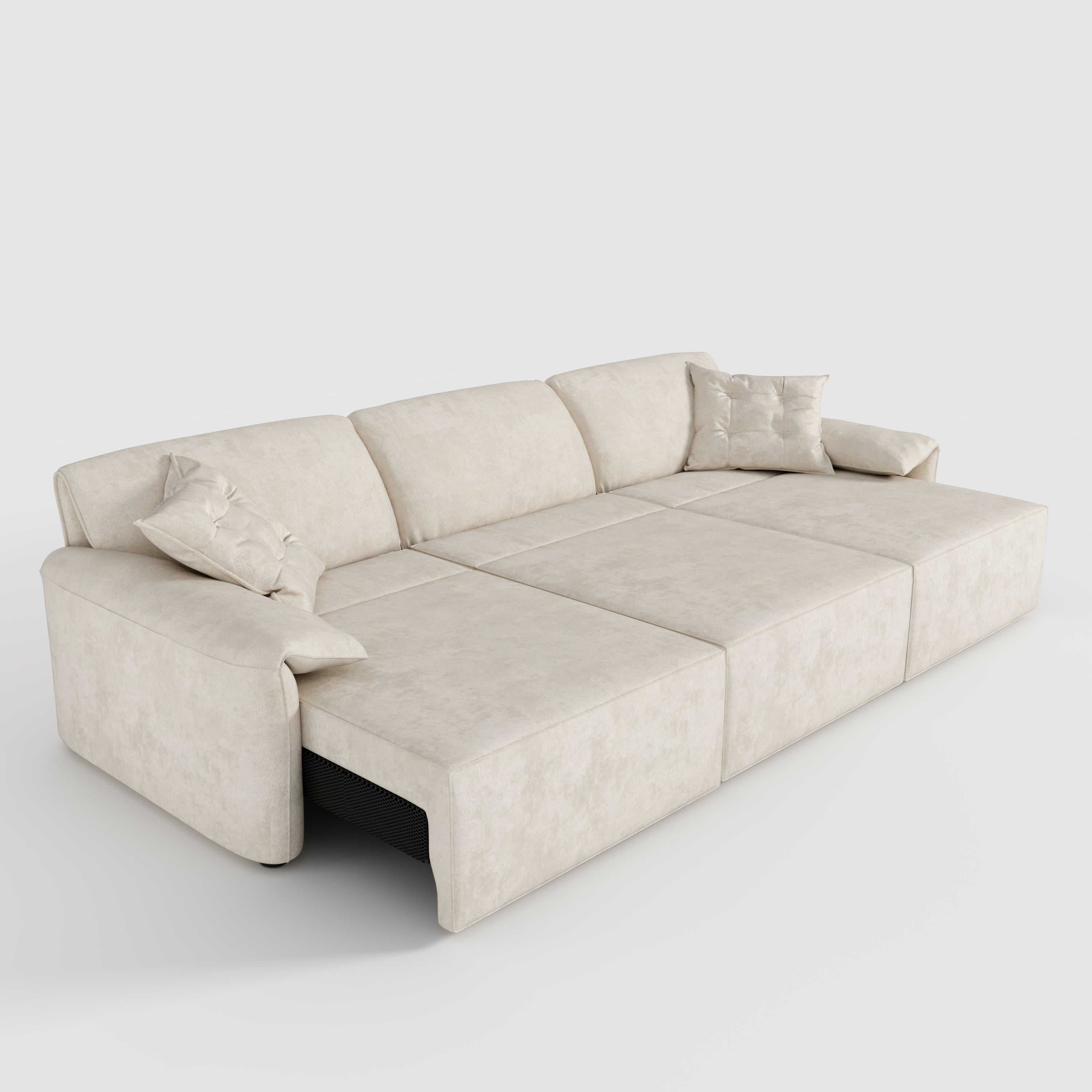 Convenient Remote Control Modular Chaise Sofa Bed