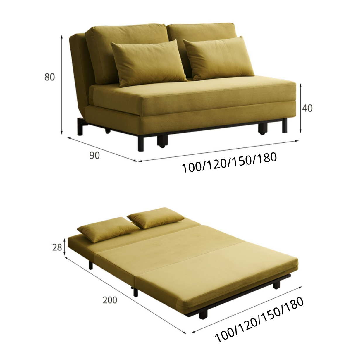 Foldable Apartment Mini Sofa Bed