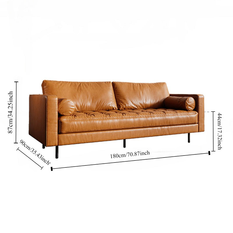 Simple Leathaire Leathe Light Luxury Sofa