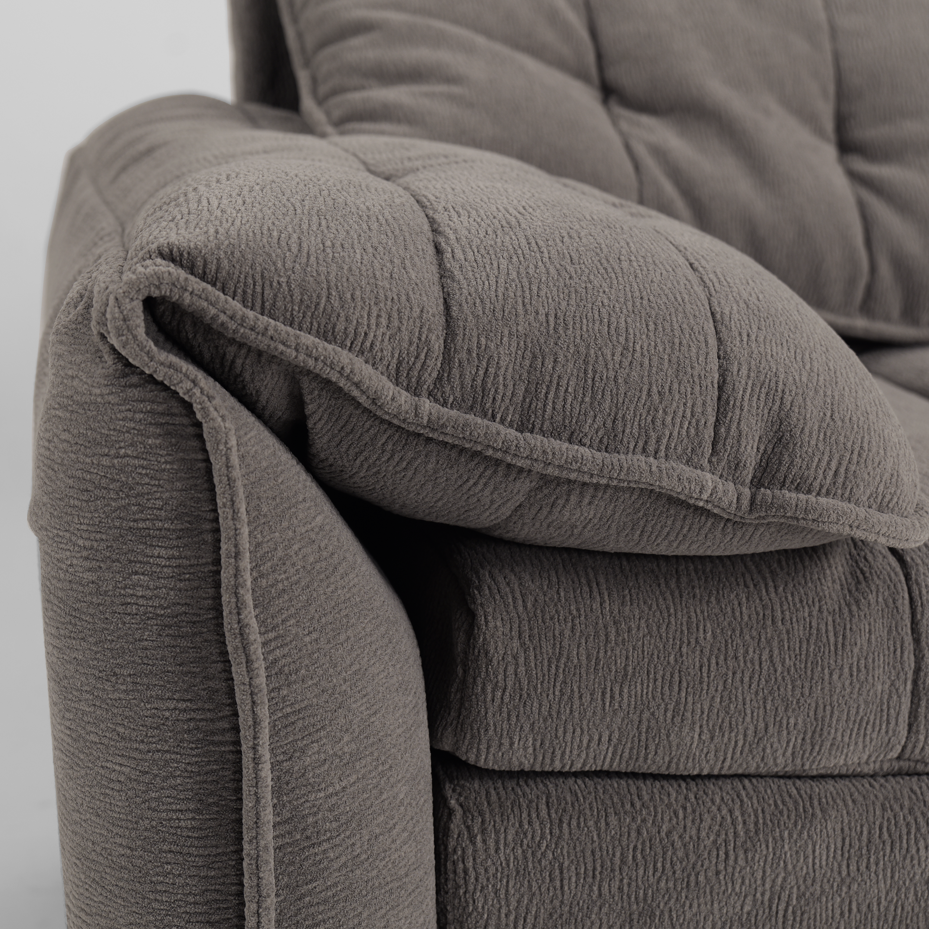 Upgraded Cloud Chenille Skin Friendly Sofa Bed with Storage