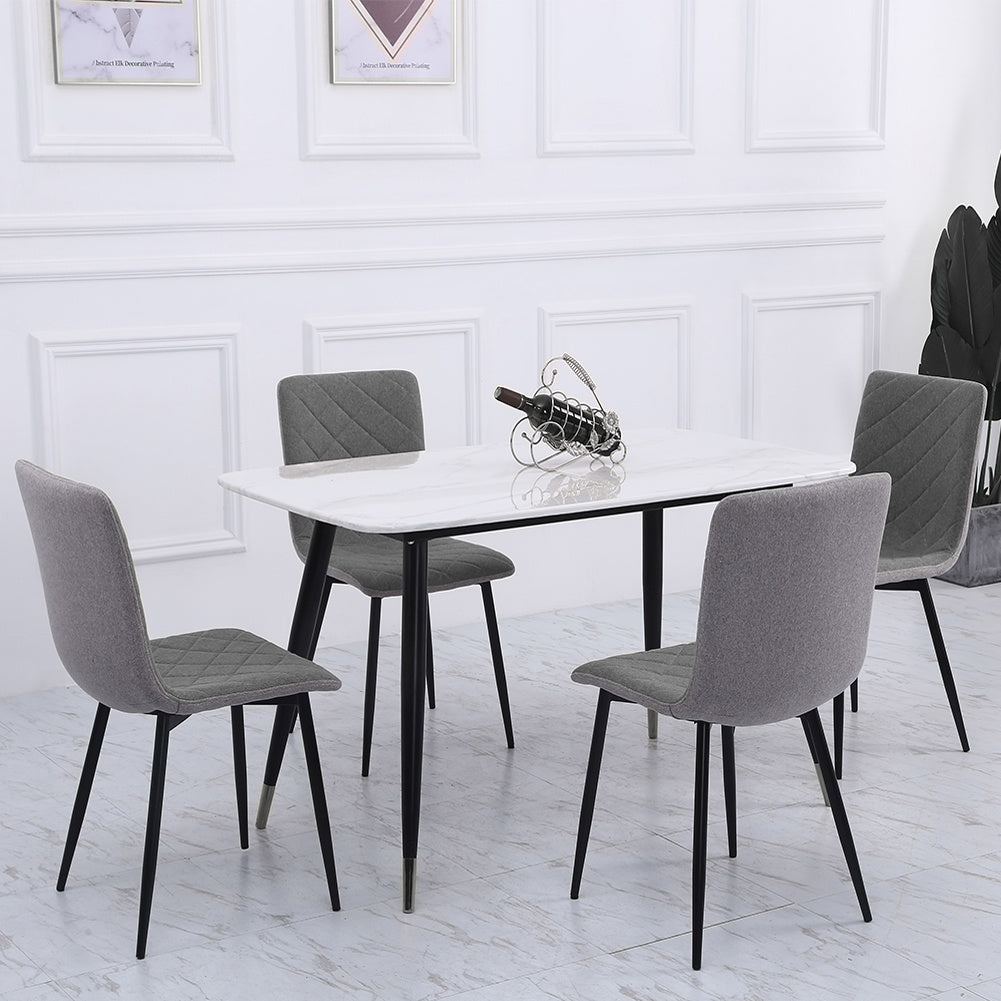 Set of 4 Modern Urban Style Armless Dining Chairs