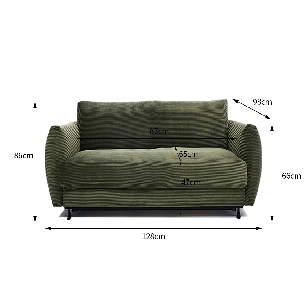 Dual-Purpose Easy Foldable Small 2 Seater Sofa Bed