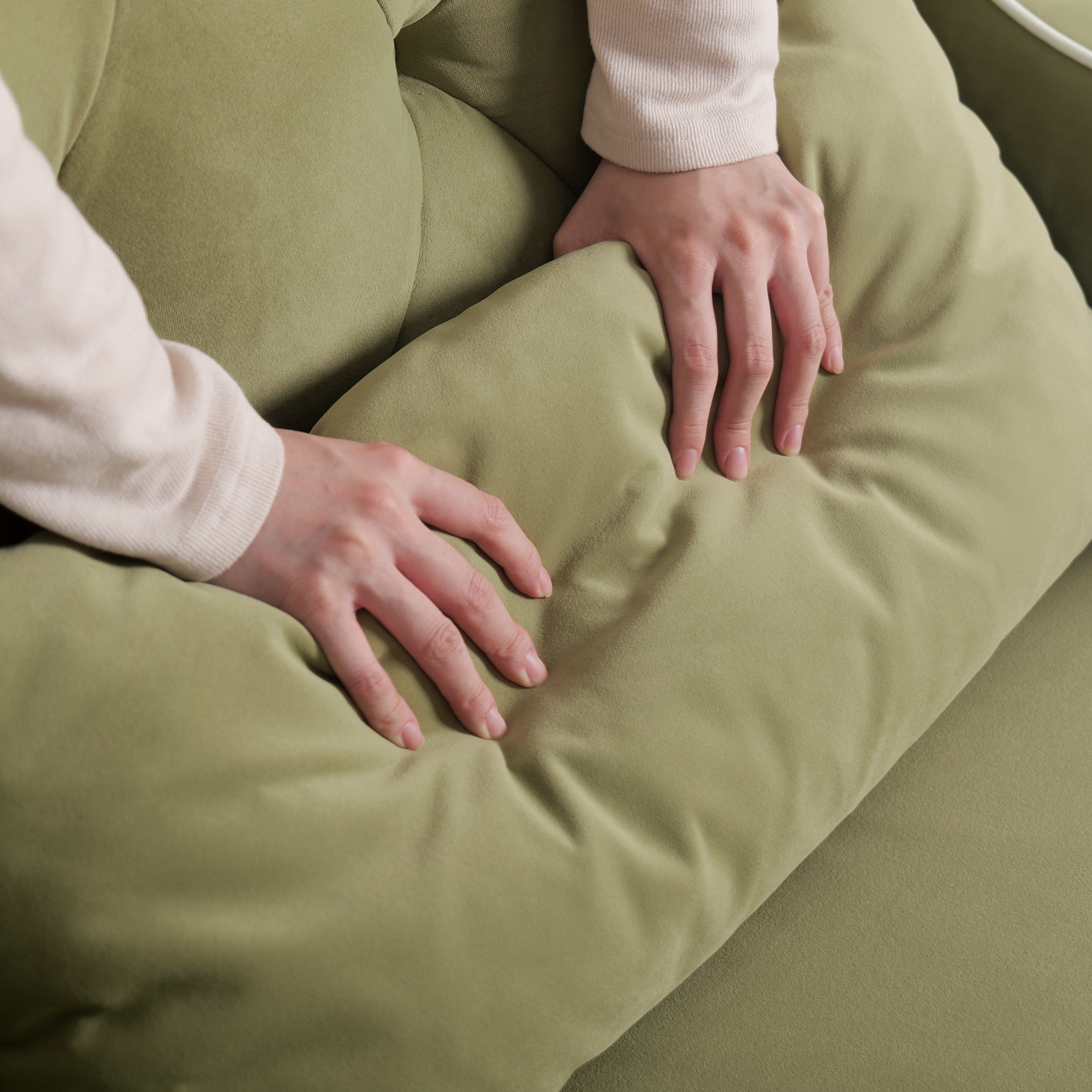 Cottonfy Country Fringe Skirt Sofa for Relaxed Home Living