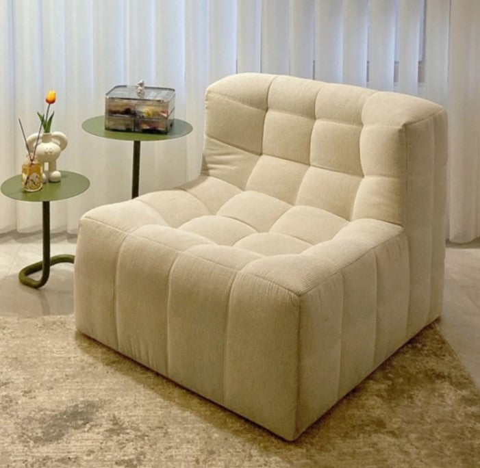 Retro Square Casual Creative Single Sofa