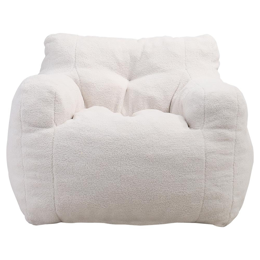 Teddy Soft Tufted Foam Bean Bag Chair