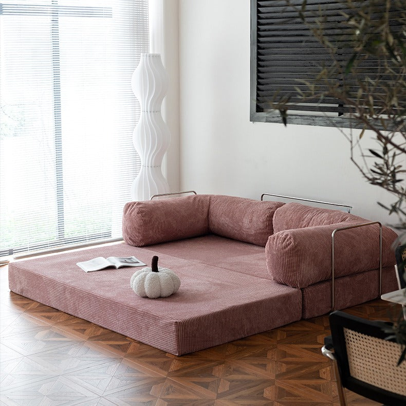 Teddy Corduroy Modular Detachable Sofa Bed