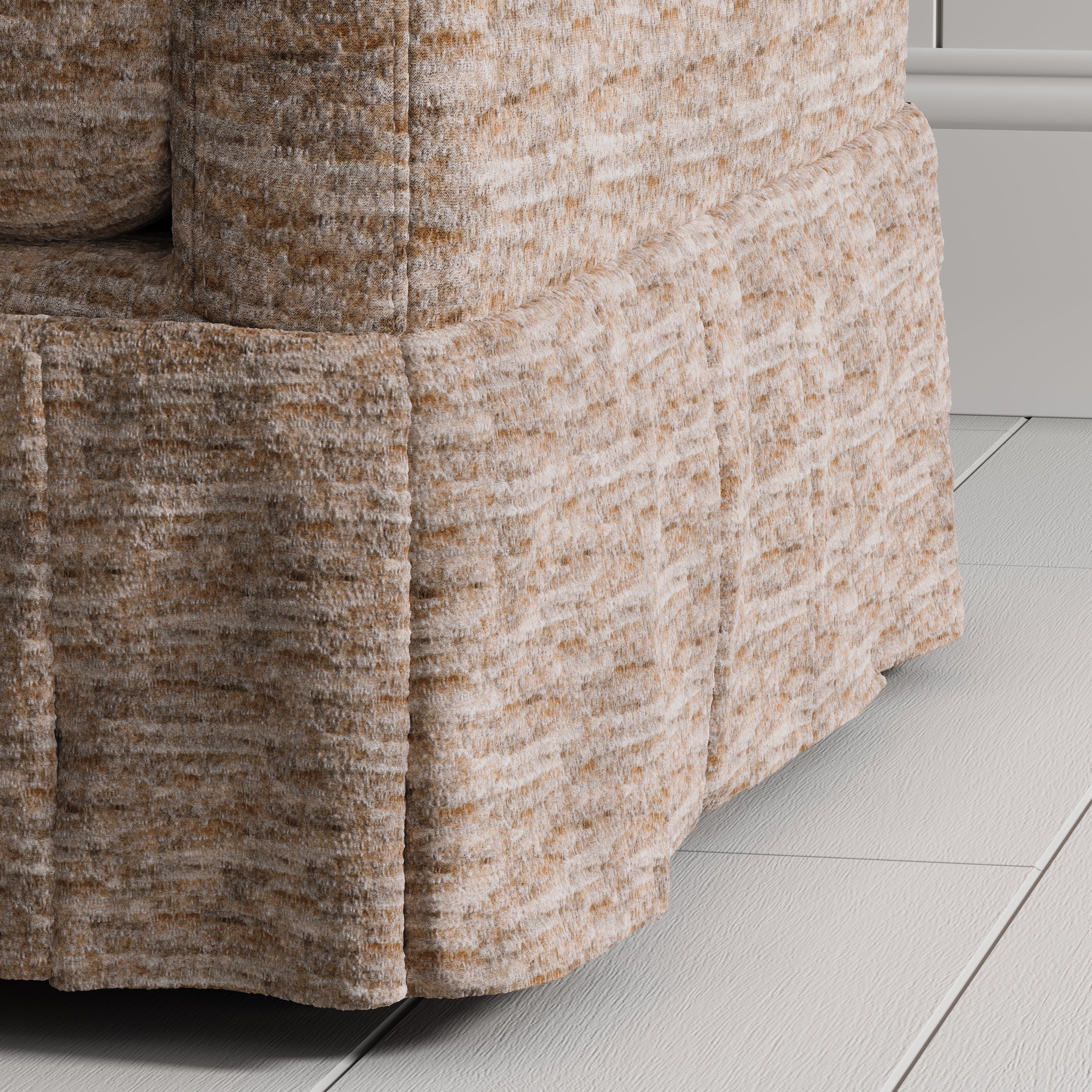 Cottonfy Country Check Sofa with Removable Skirted Covers