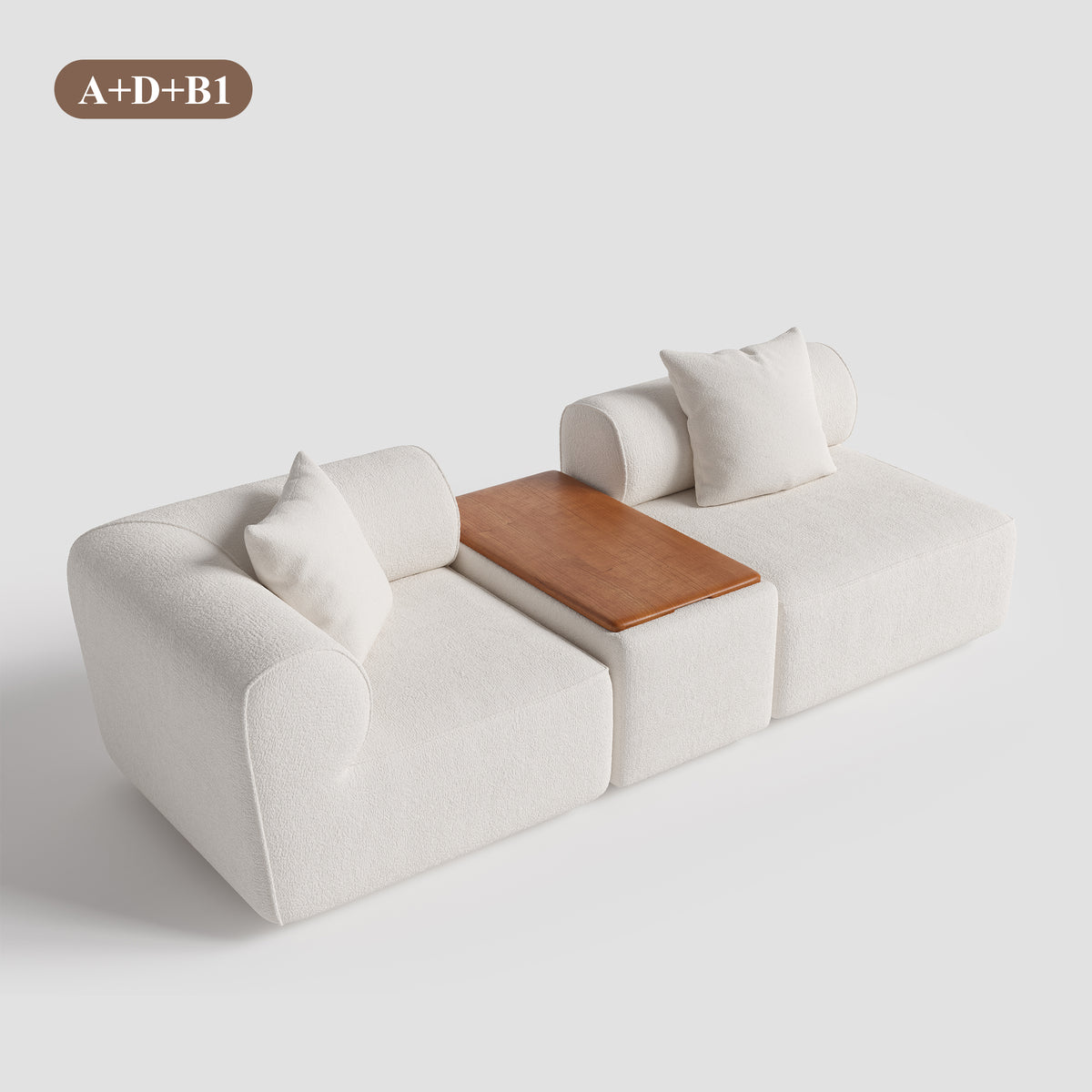 Modular Chenille Combo Sofa Storage