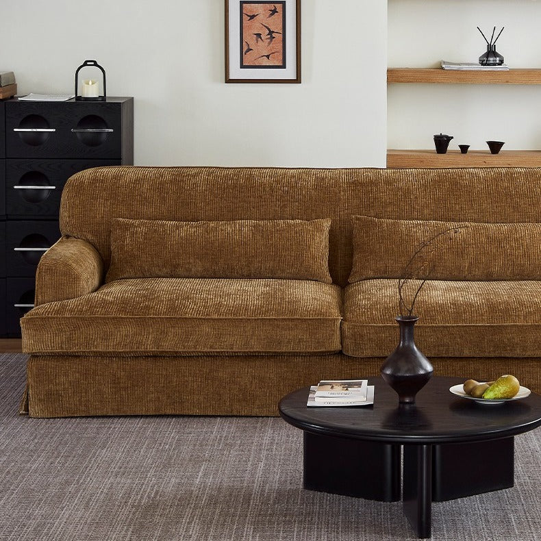 Vintage-Style Stain-Resistant Extra-Deep Sofa