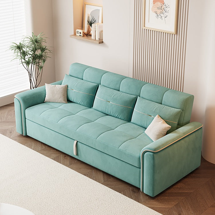 Multifunctional Mint Velvet Pull Out Chaise Sofa Bed with Storage