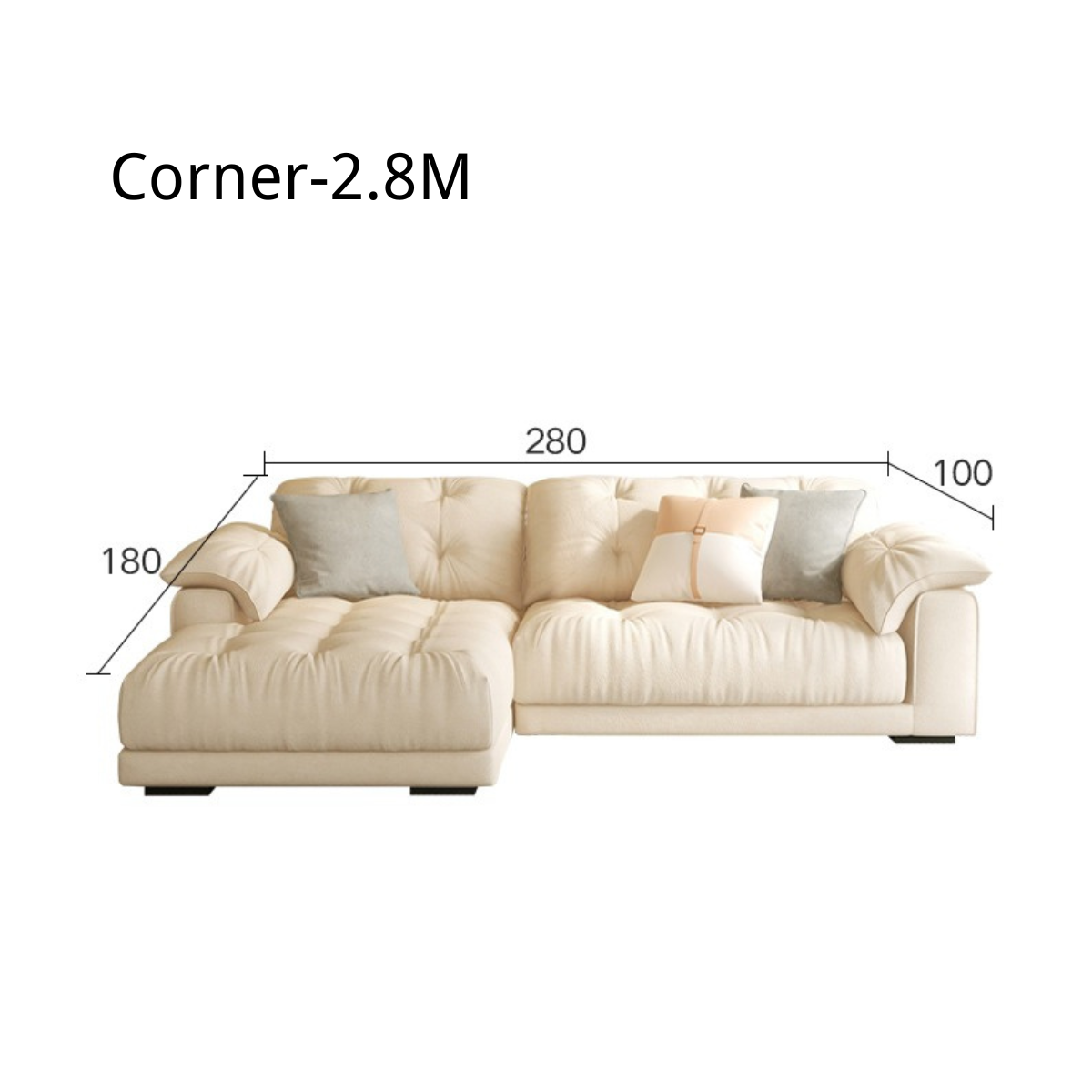 Cloud Luxury Chaise Combination Corner Sofa