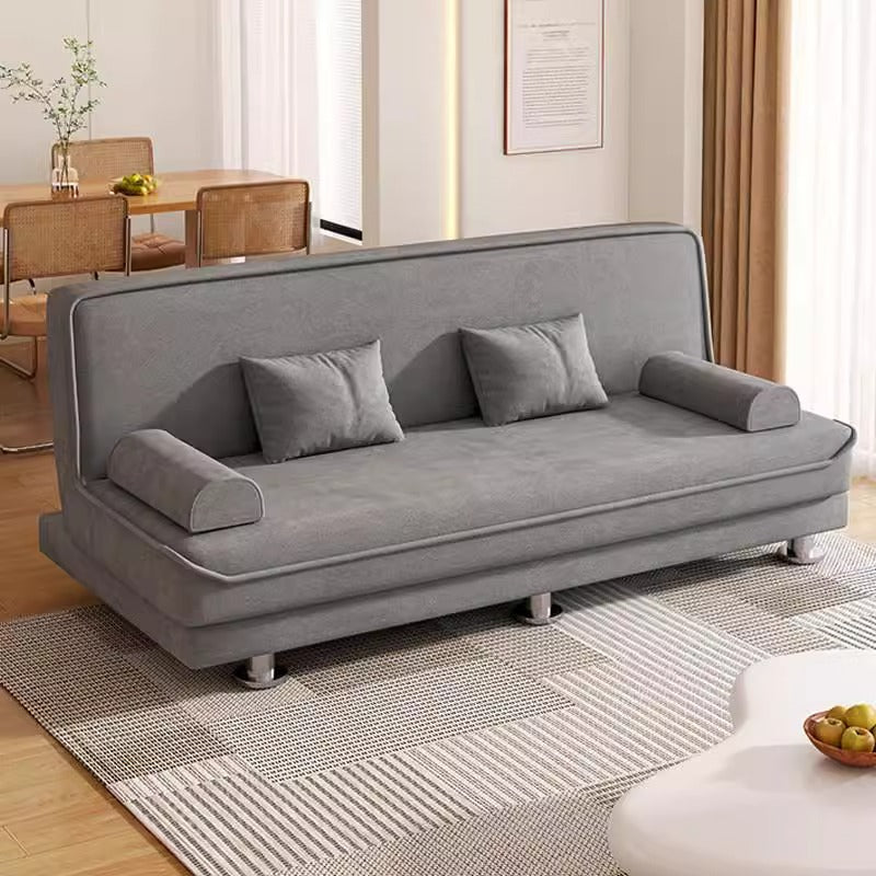 Adjustable Living Room Sofa Bed for Limited Space with 2 Pillows