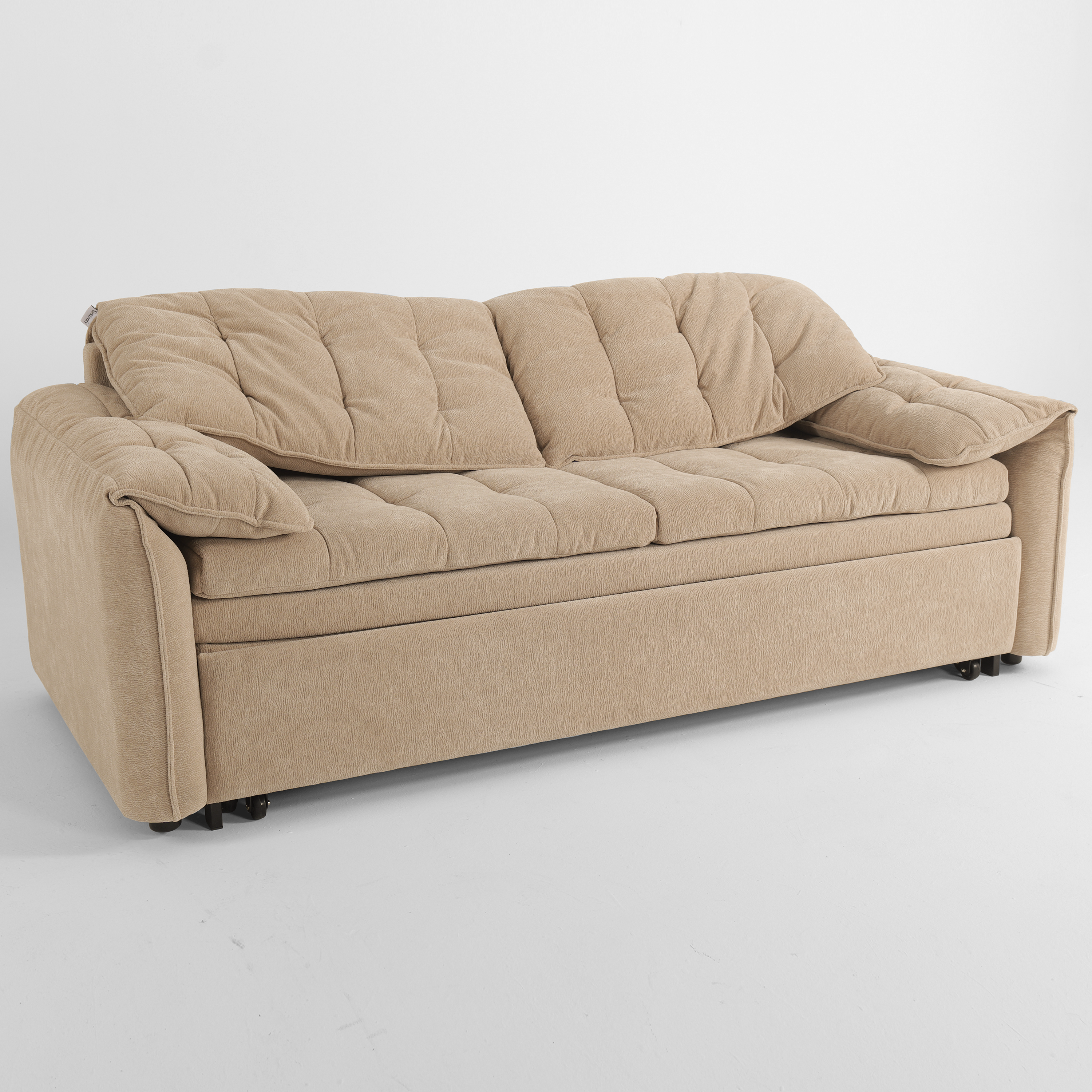 Upgraded Cloud Chenille Skin Friendly Sofa Bed with Storage
