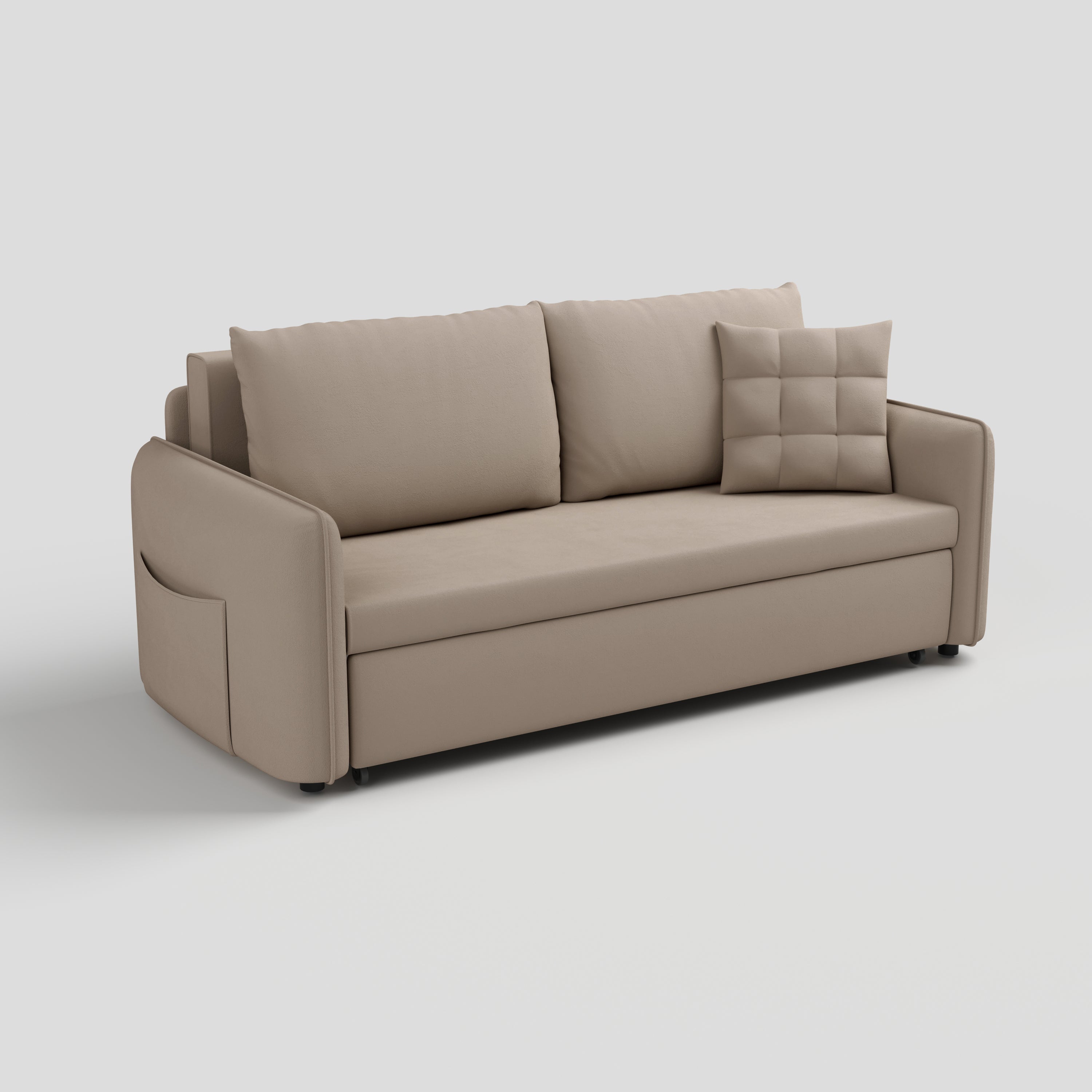 Cottonfy Upgrade Adjustable Multifunctional 3 Seater Sofa Bed with Storage Space