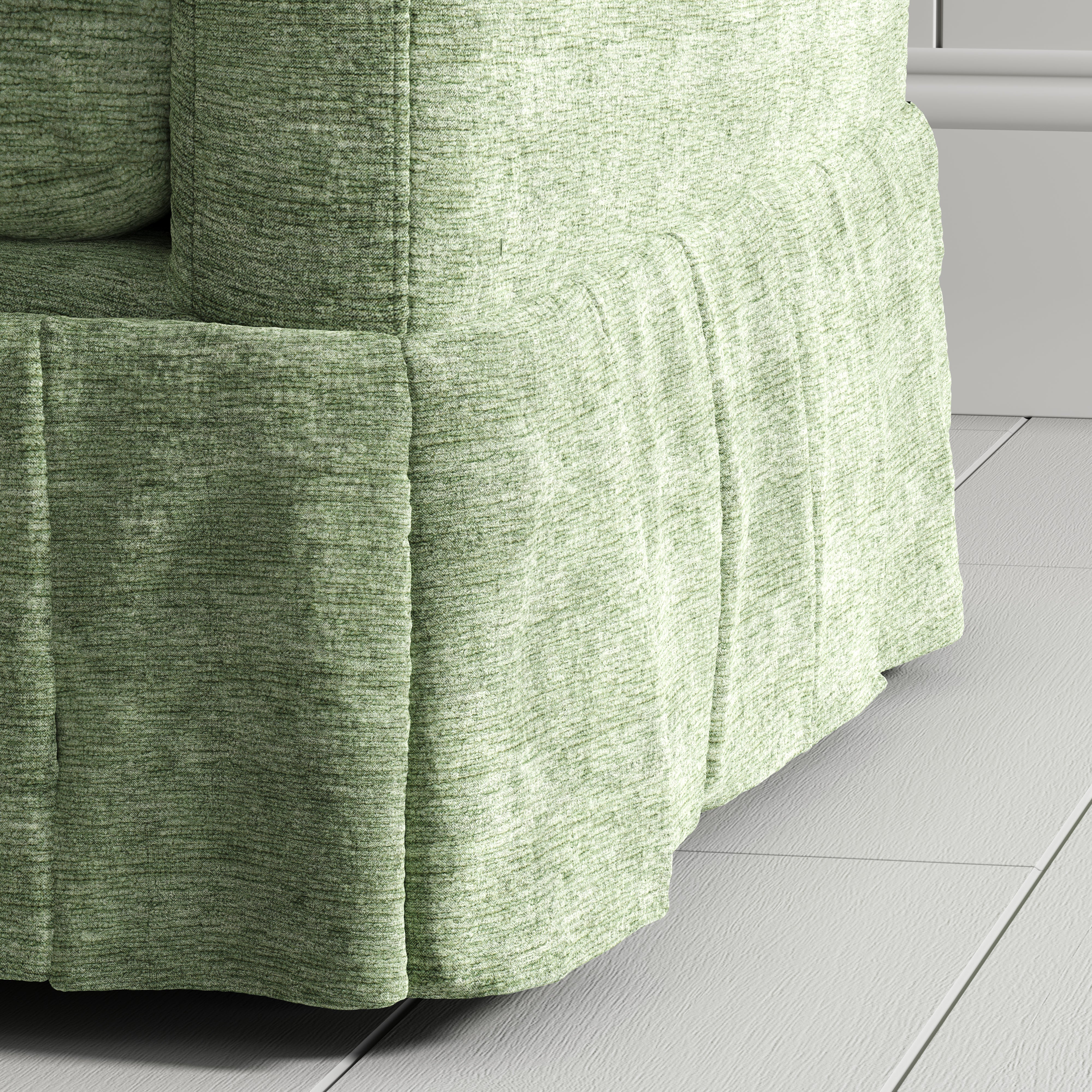 Cottonfy Country Check Sofa with Removable Skirted Covers