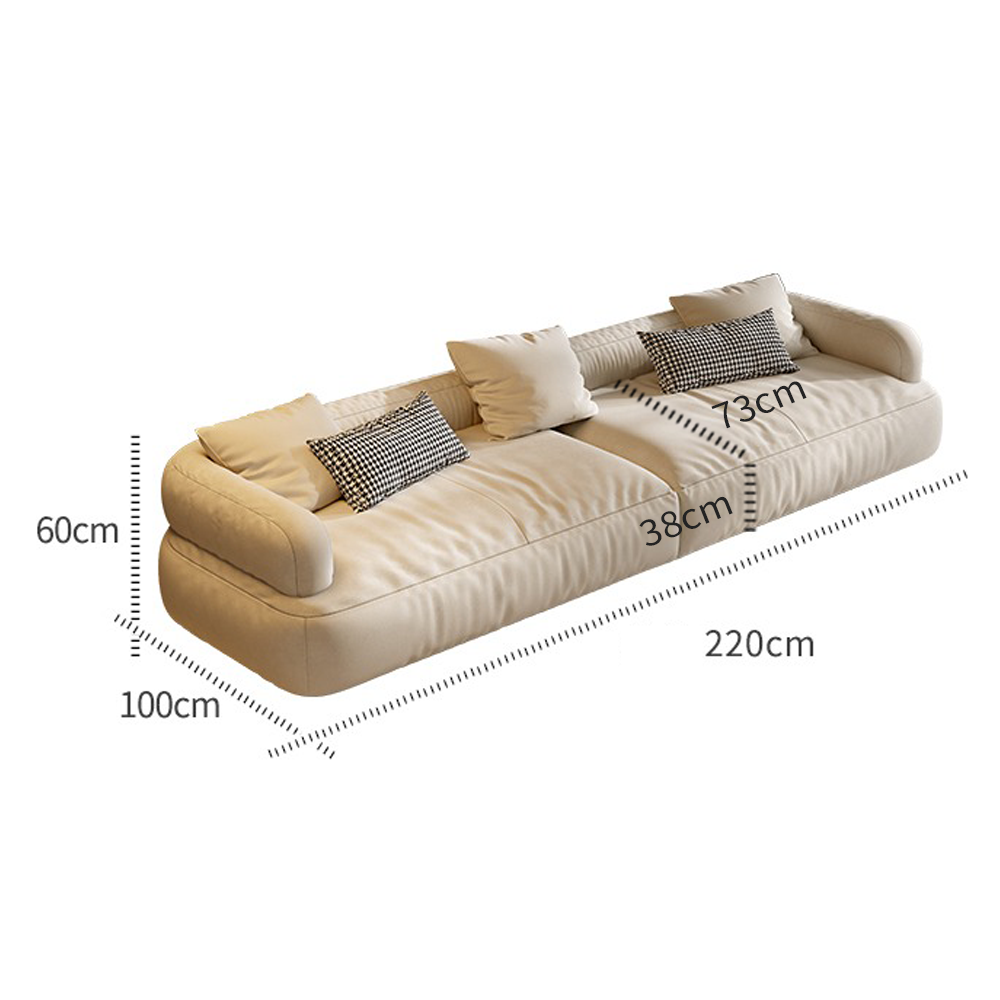 Cream Large Corner Freestyle Modular Minimalist Sofa