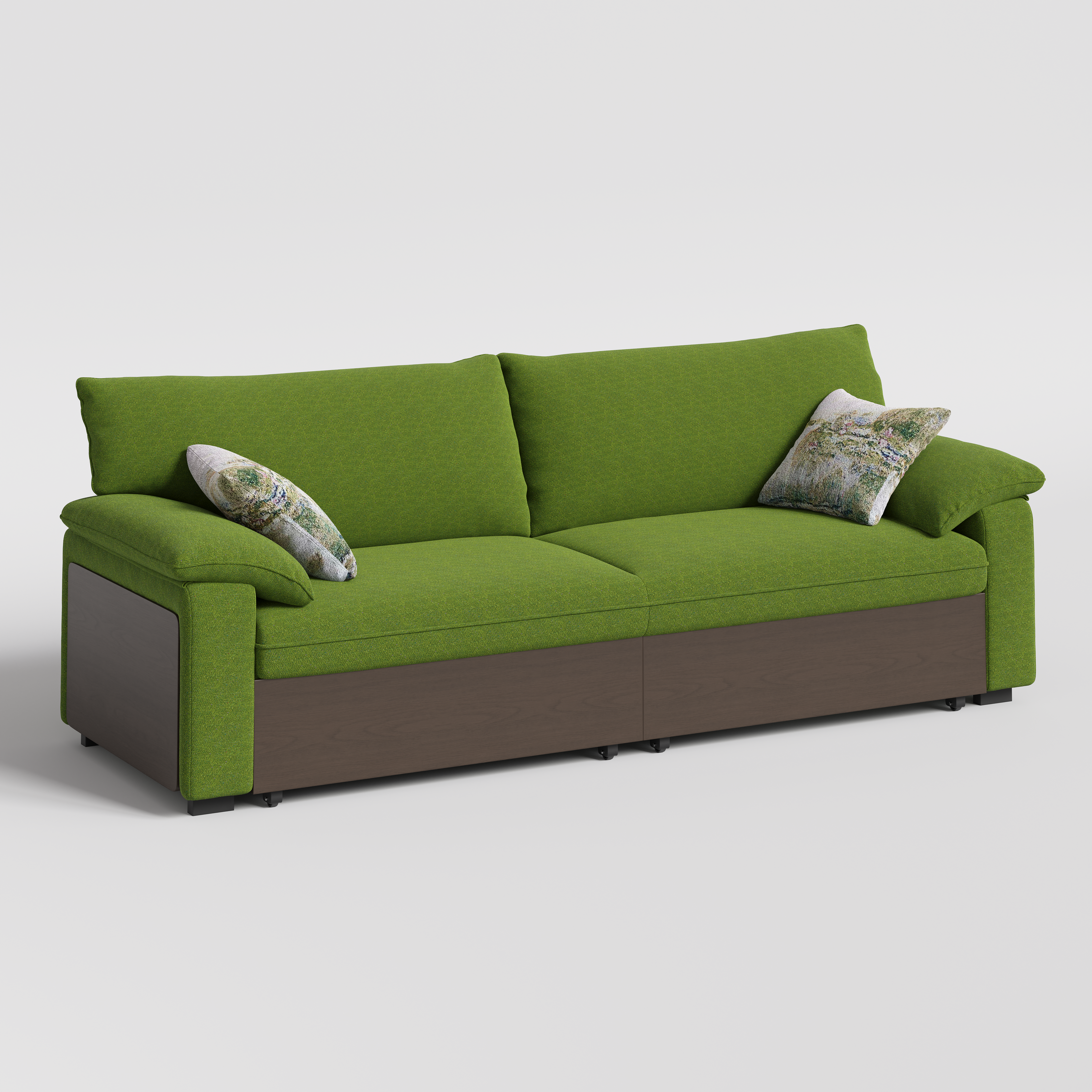 Luxurious Soild Wood Versatile 2-Seater Pull Out Sofa Bed