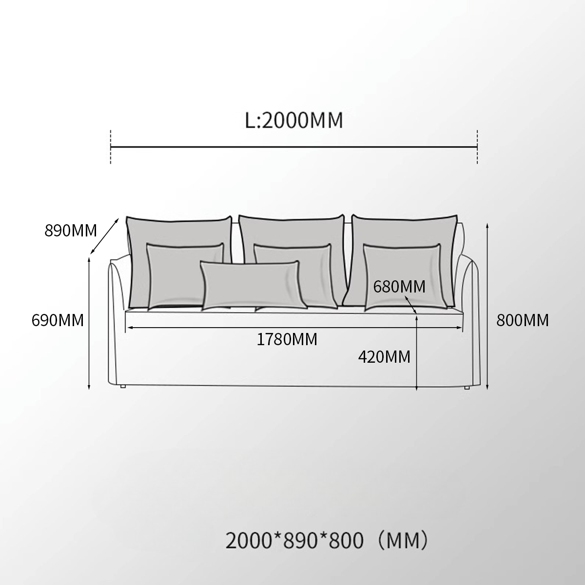 Light Luxury Star Style Detachable Sofa