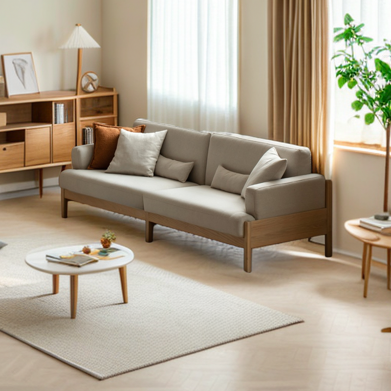 Solid deals oak sofa