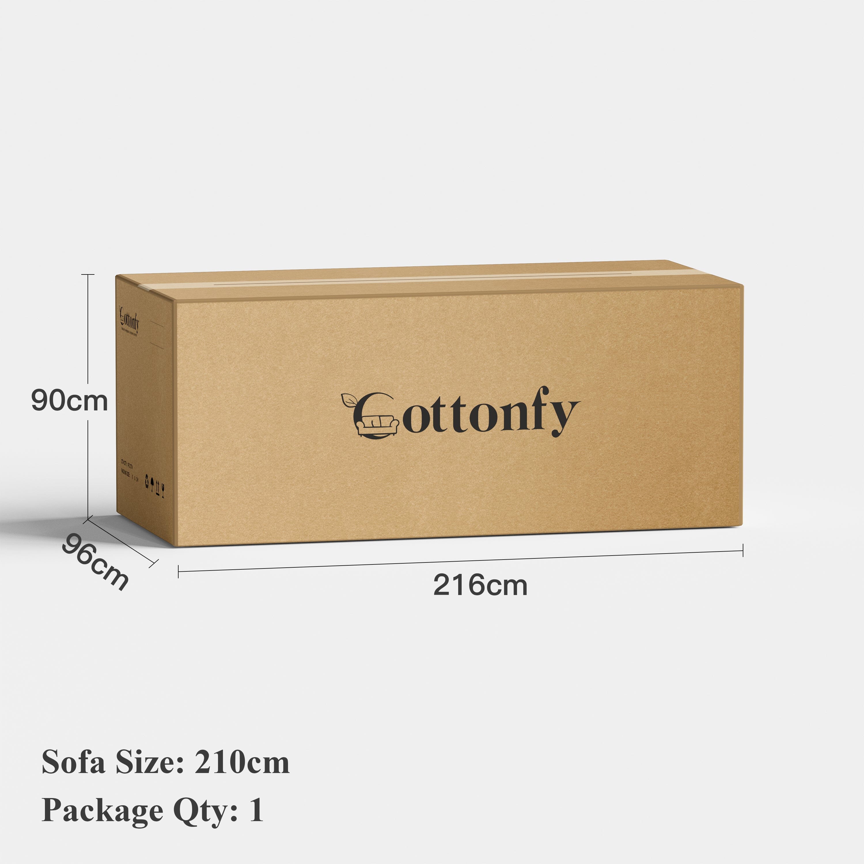 Cottonfy 3 Seater Striped Sofa with Removable Covers and Skirted Design Living and Home 