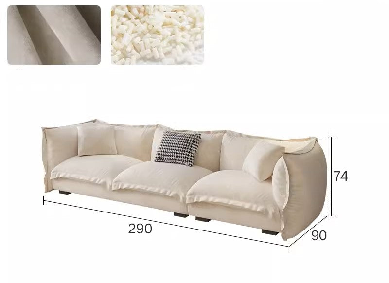 Wabi-sabi Anti-Cat Scratch Fabric Corner Sofa