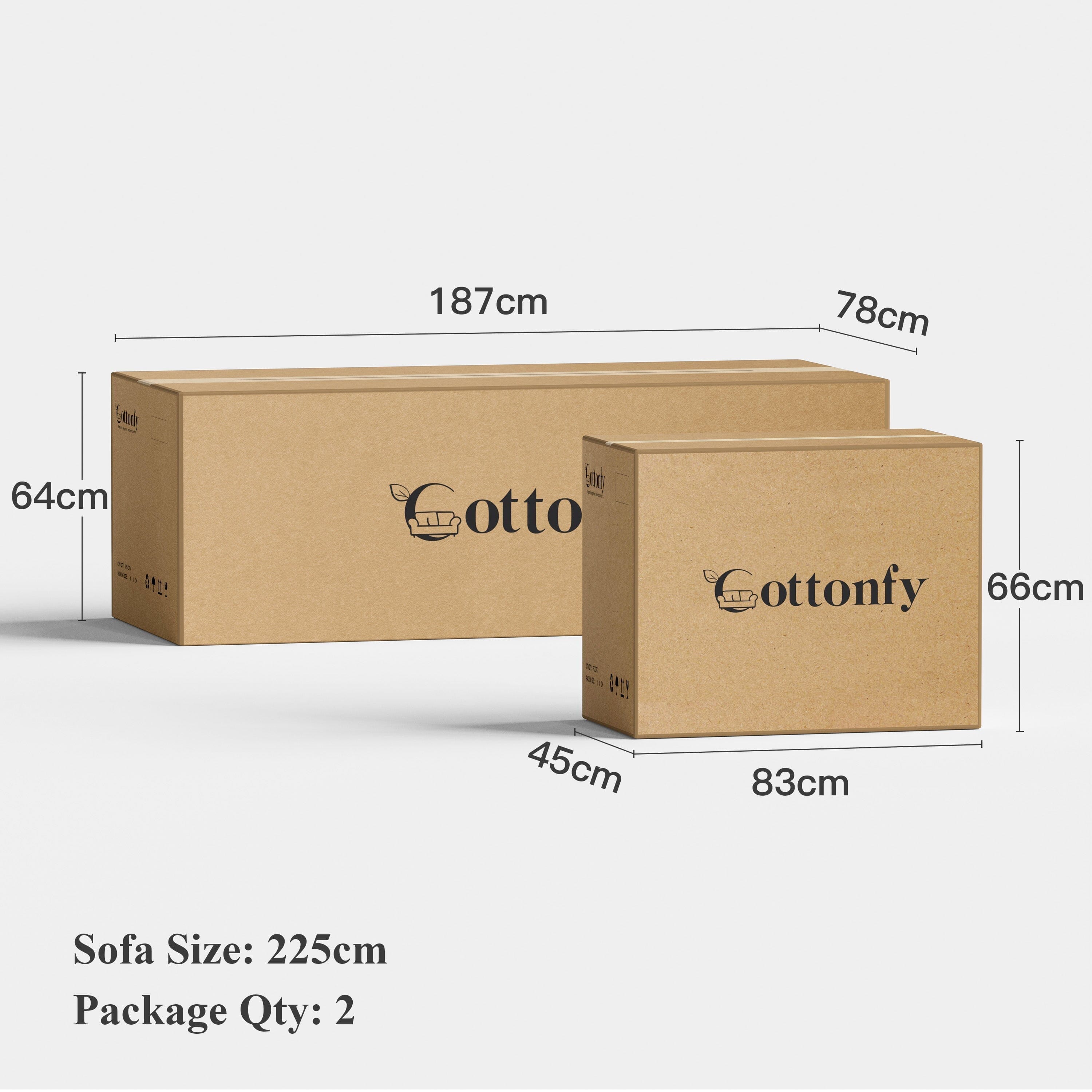 Cottonfy Multifunctional Sleeper 3 Seater Sofa Bed with Storage Space Cottonfy UK 