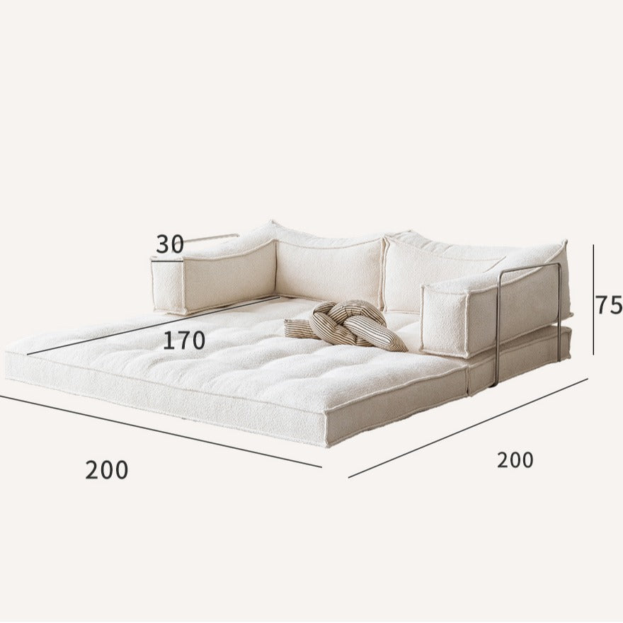 Modular Relaxation Corduroy Sofa Bed