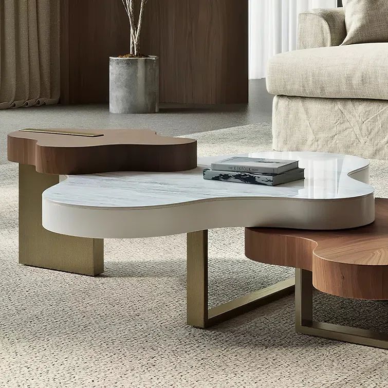 Italian Irregular Cloud Shape Coffee Table Set