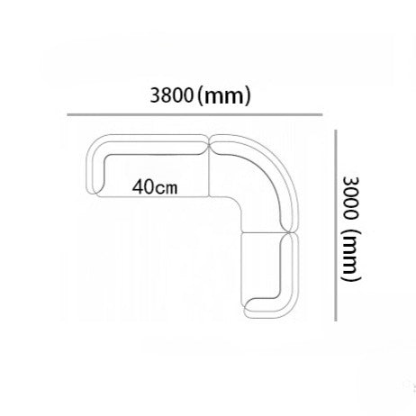 Modern Simple Italian Rounded Minimalist Sofa