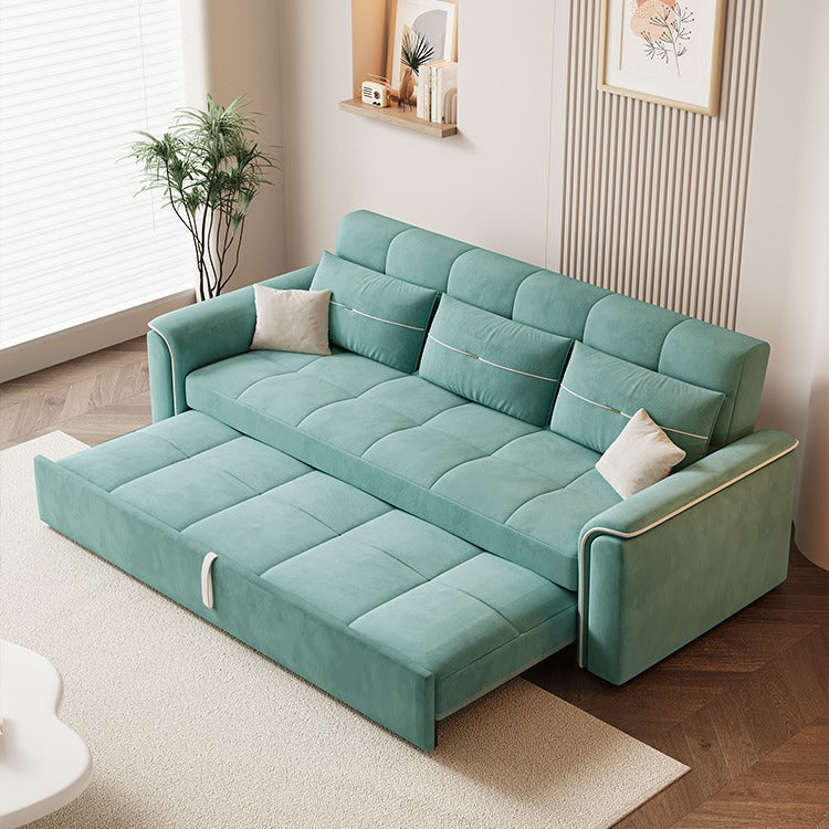 Multifunctional Mint Velvet Pull Out Chaise Sofa Bed with Storage