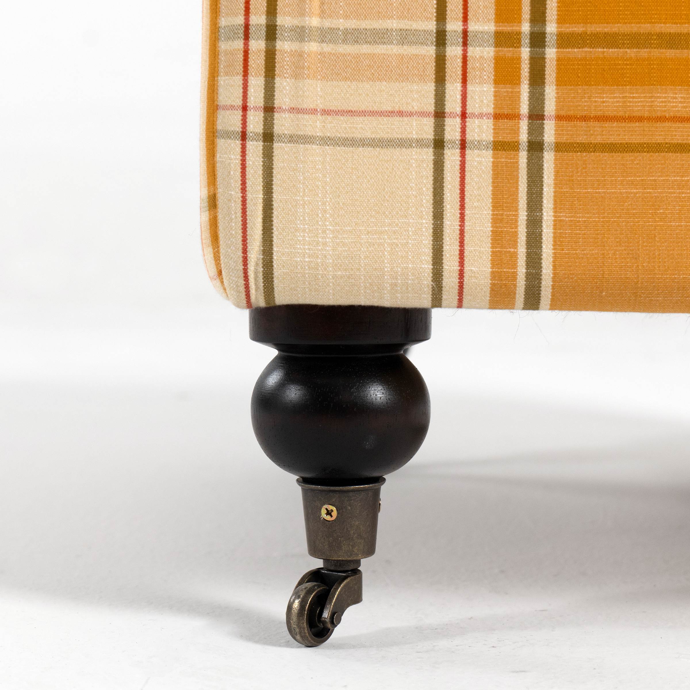 Heritage Check Tufted Ottoman