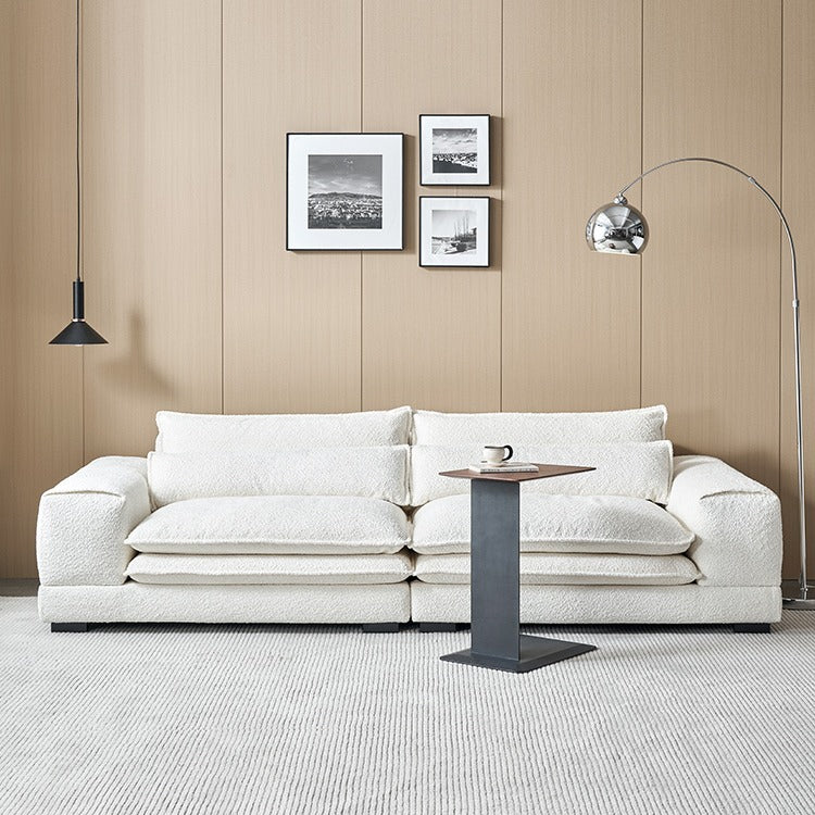 Wabi-Sabi Designer Sofa with Side Table