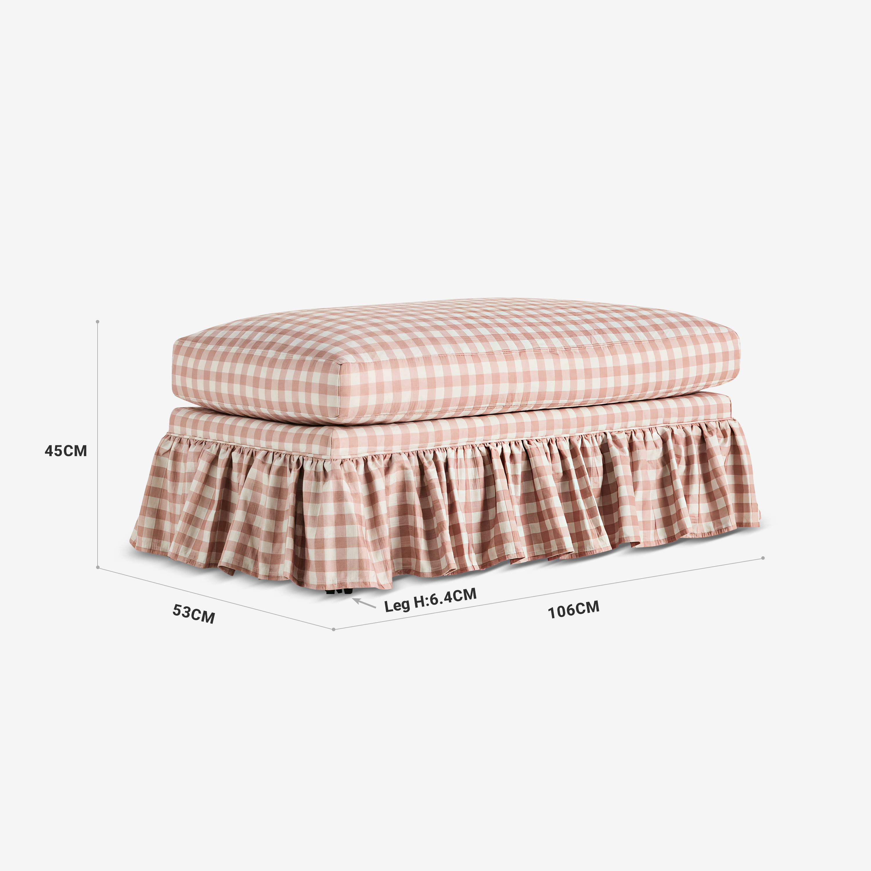 Cottonfy British Cottage Comfort Sofa with Tailored Skirt