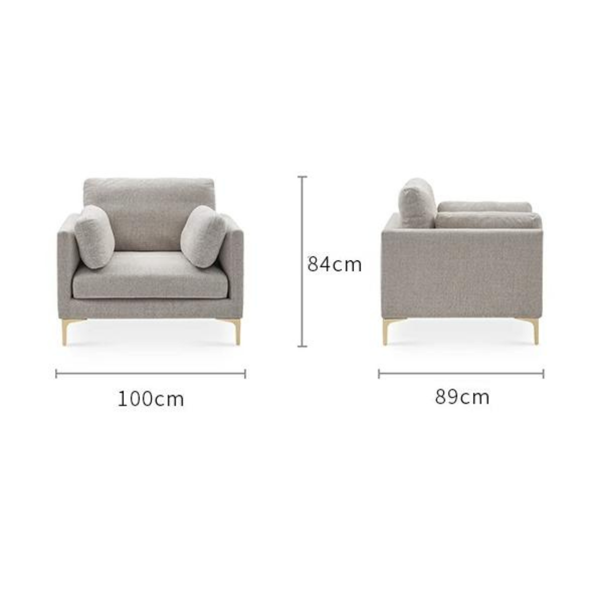 Italian Modern Simple Fabric Combination Sofa