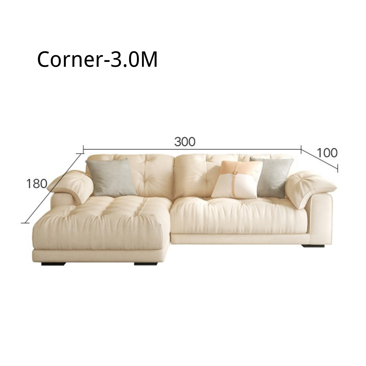 Cloud Luxury Chaise Combination Corner Sofa