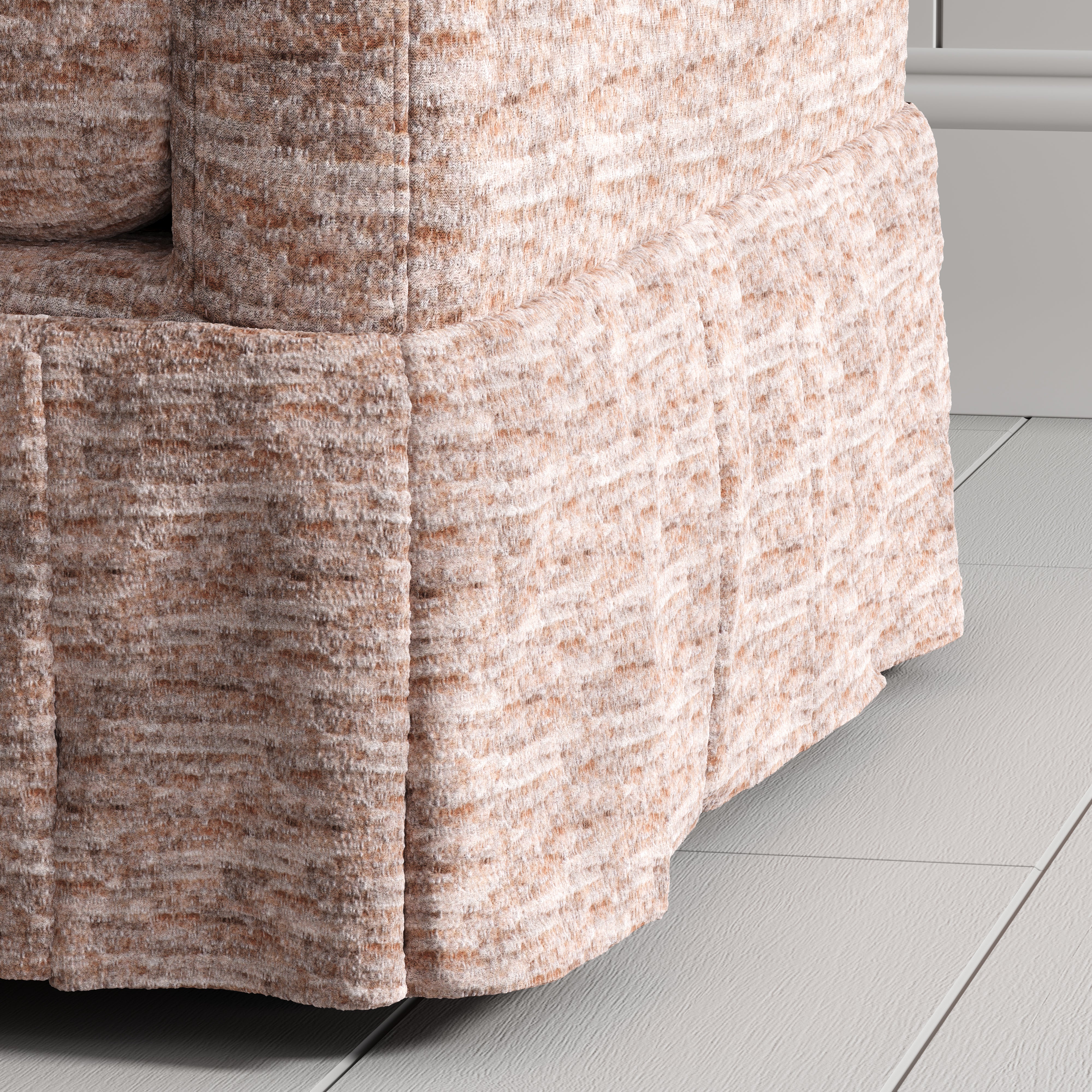 Cottonfy Country Check Sofa with Removable Skirted Covers