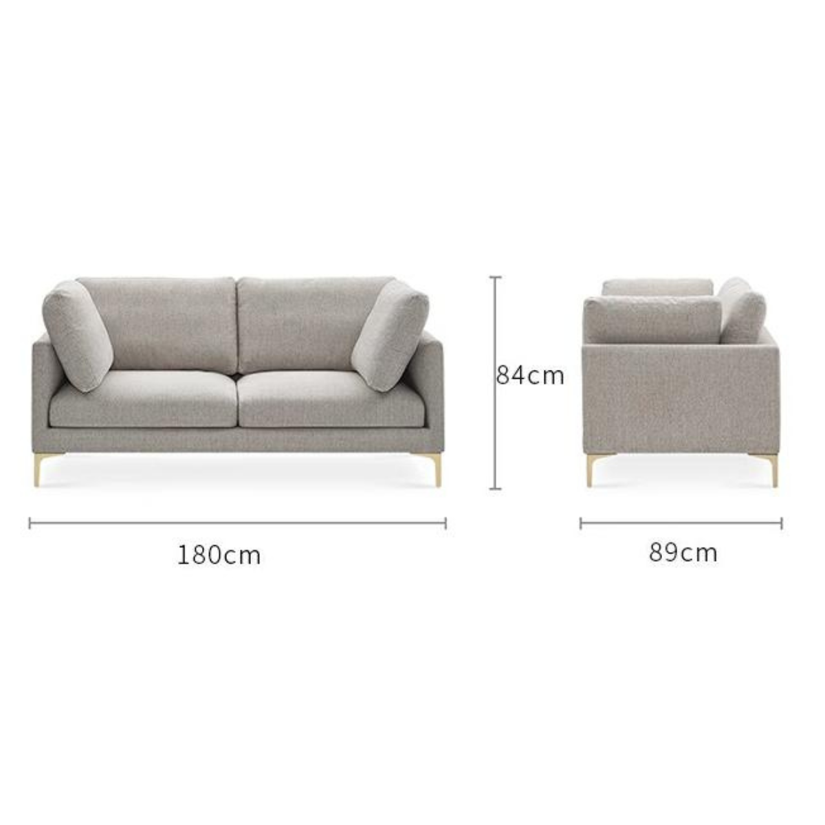 Italian Modern Simple Fabric Combination Sofa