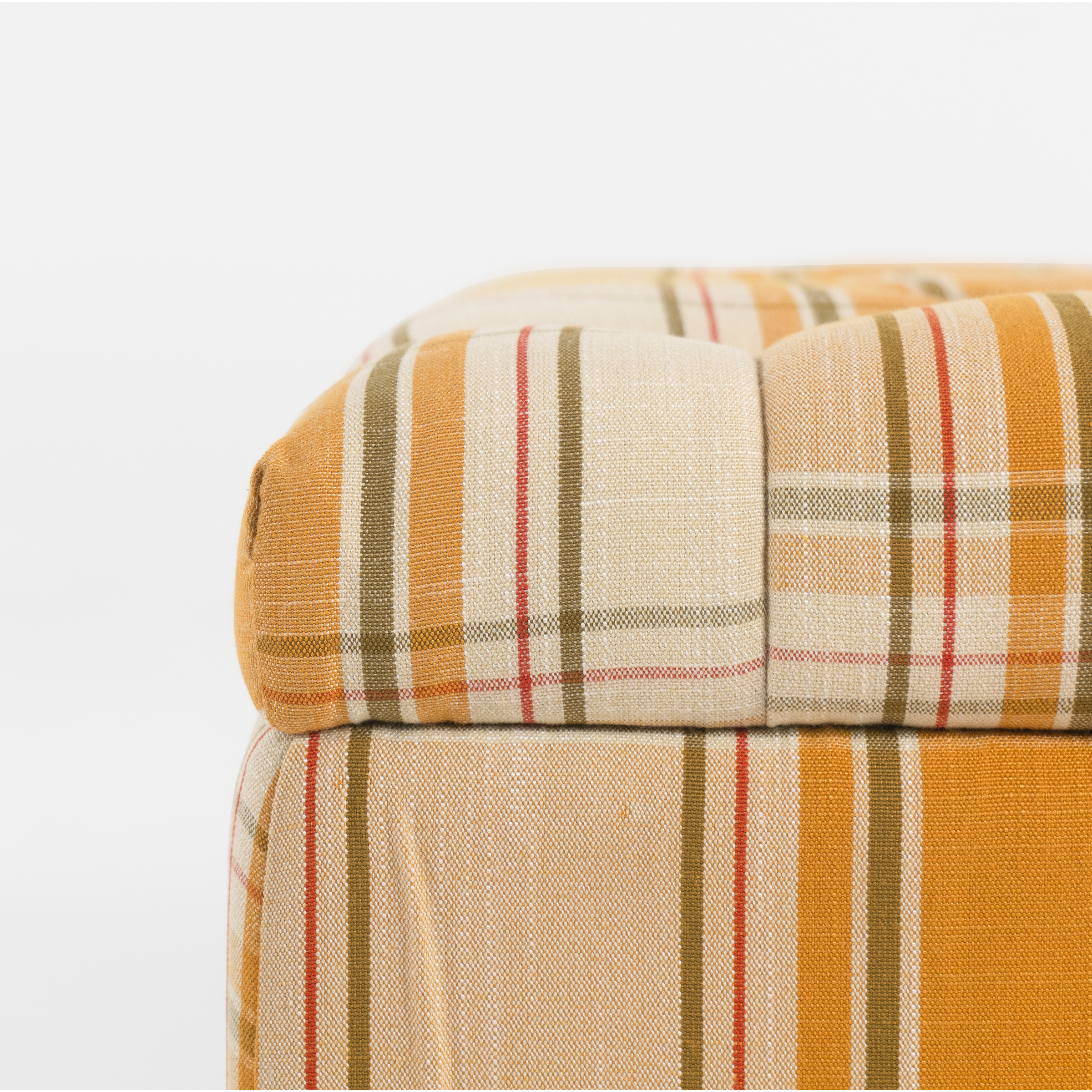Heritage Check Tufted Ottoman