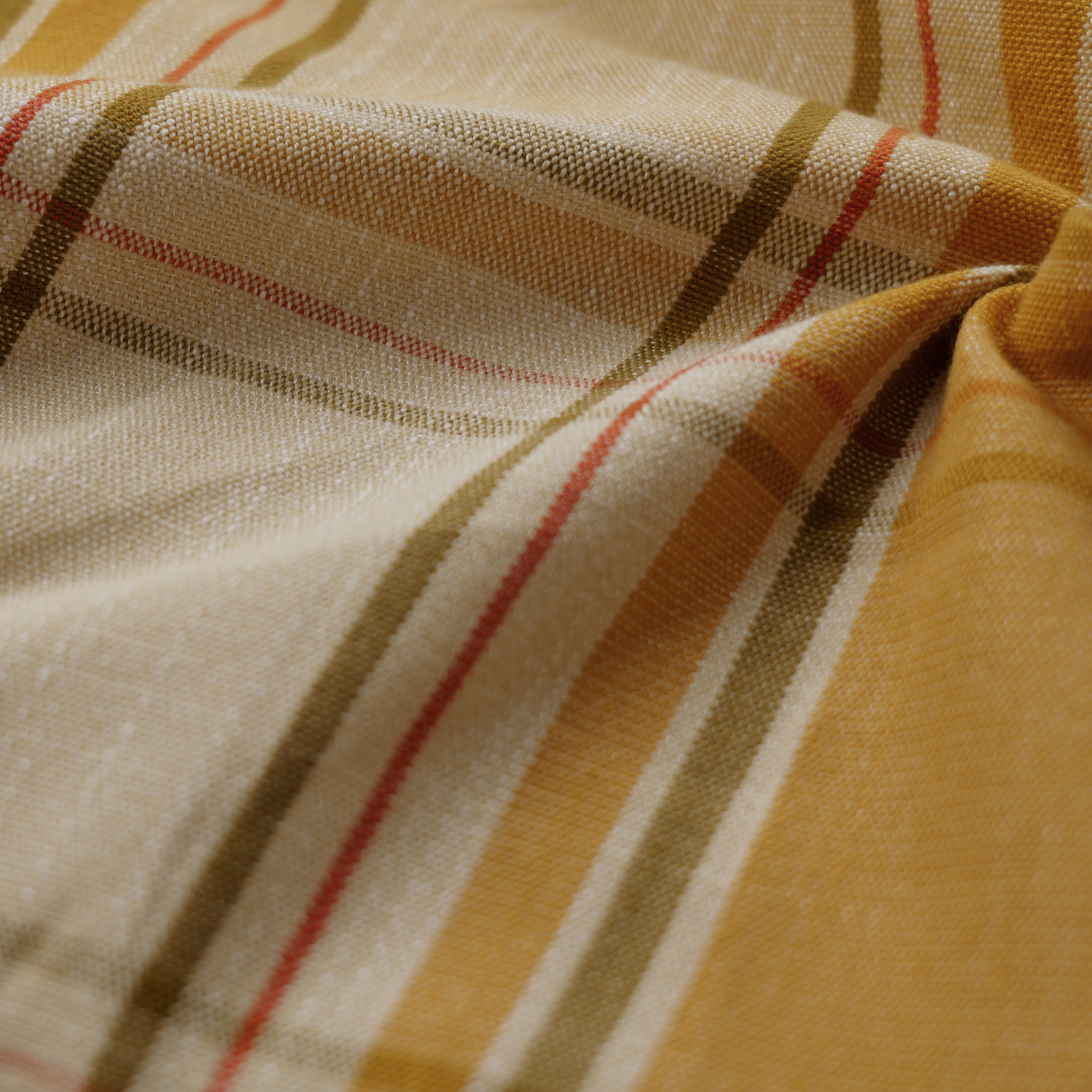 Mid-weight Tartan Check Fabric Cotton, Saffron Gold, PJ0844