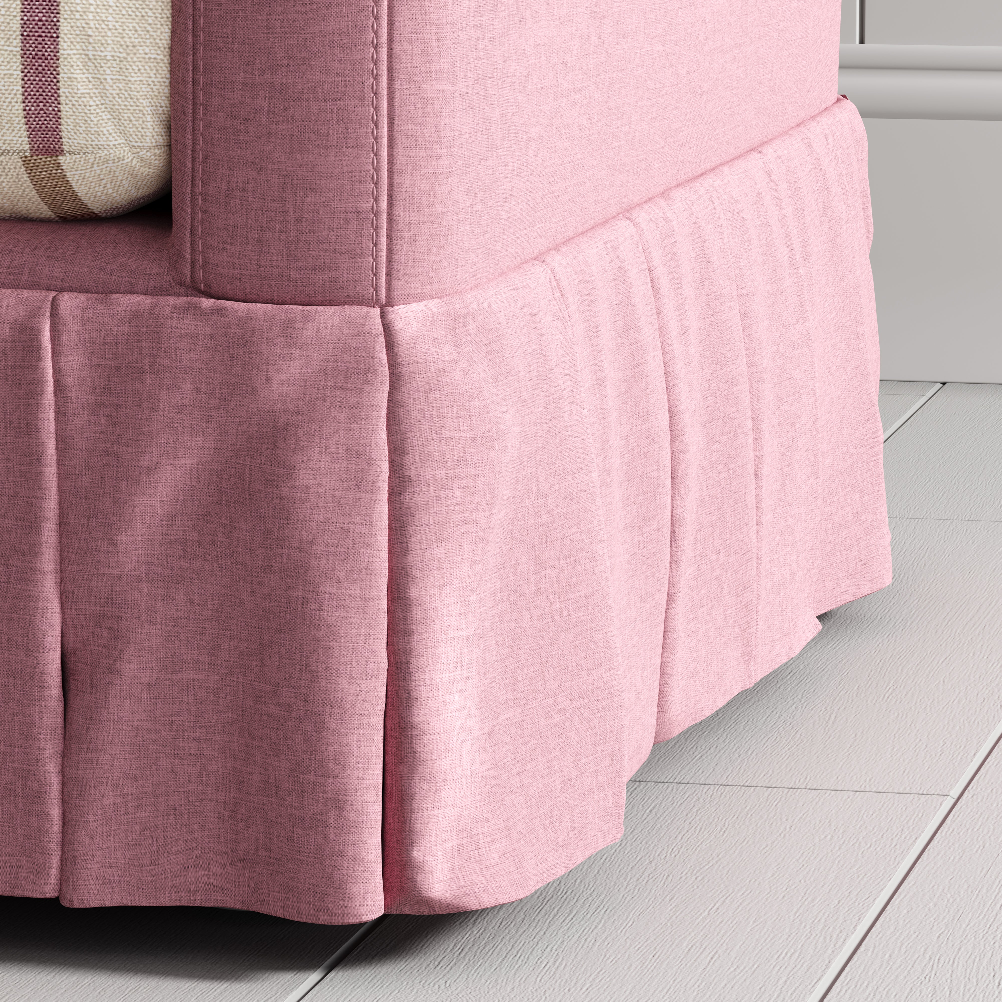 Cottonfy Country Check Sofa with Removable Skirted Covers