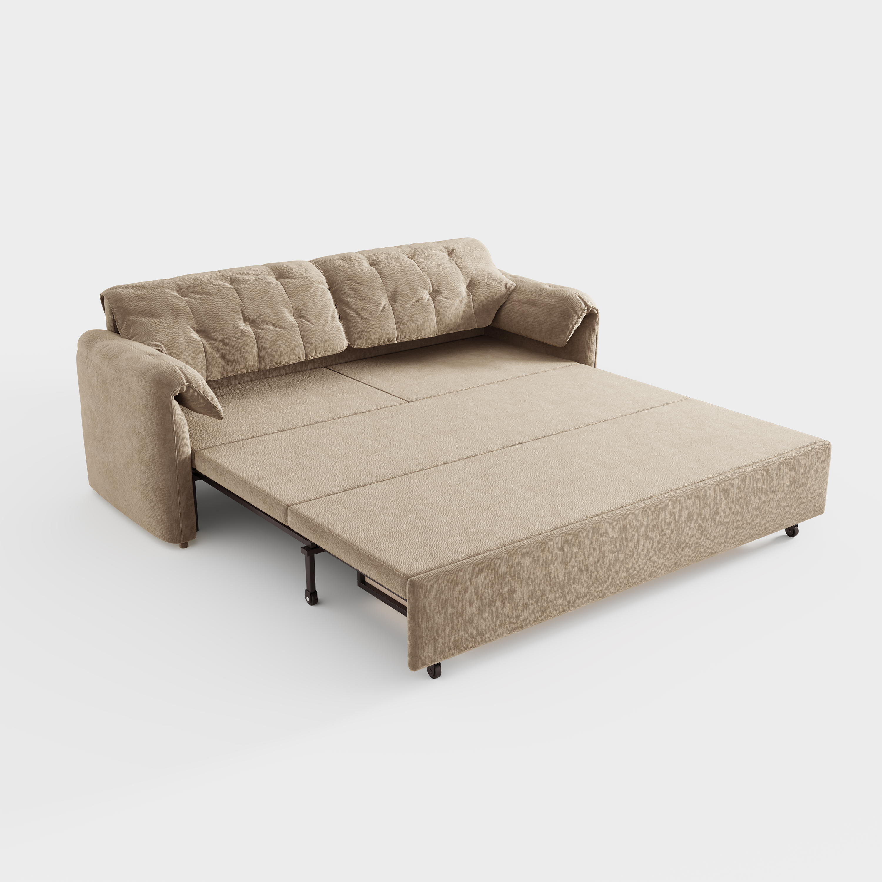 Upgraded Cloud Chenille Skin Friendly Sofa Bed with Storage