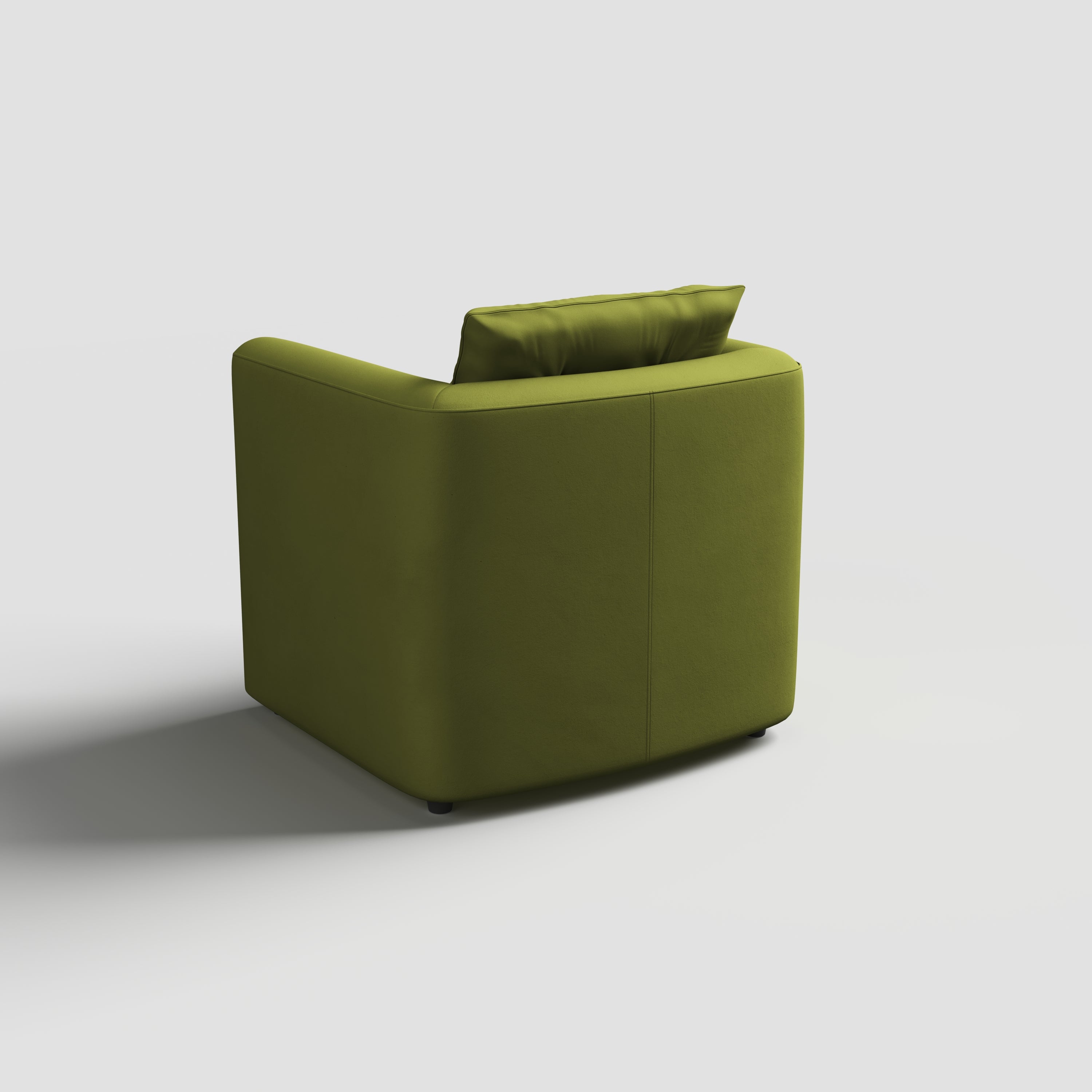 Plush Velvet Snuggler Chair with Hidden Storage Footstool