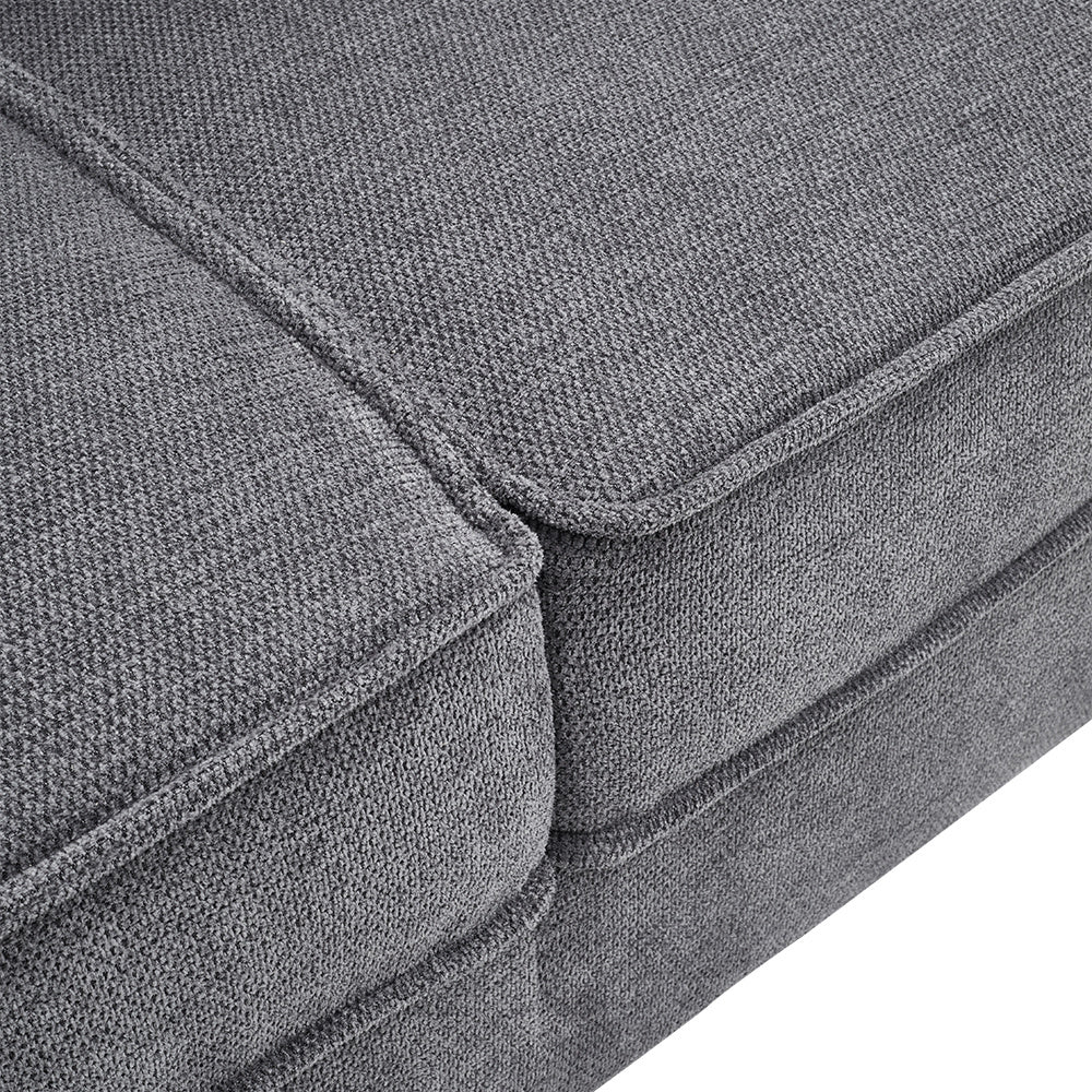 Deep Seat Upholstered Corduroy Couch for Living Room