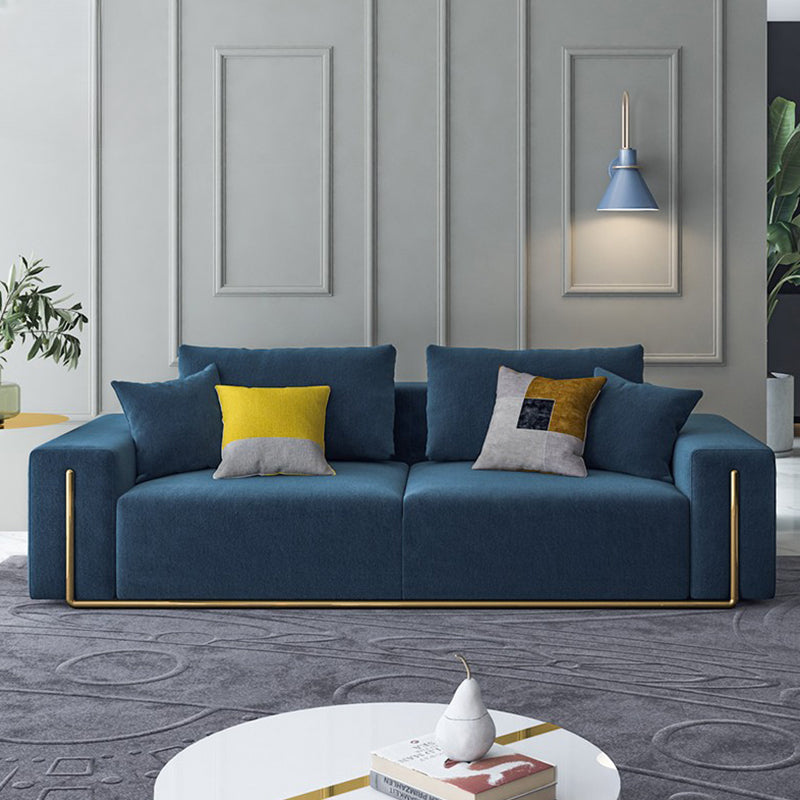 Nordic Luxury Three-Seater Gray Sofa