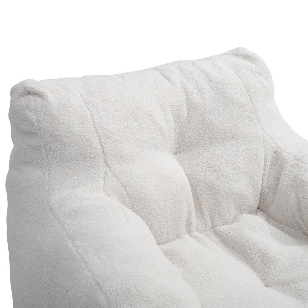 Teddy Soft Tufted Foam Bean Bag Chair