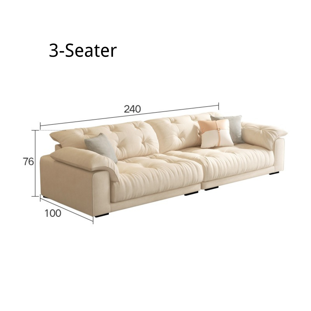 Cloud Luxury Chaise Combination Corner Sofa